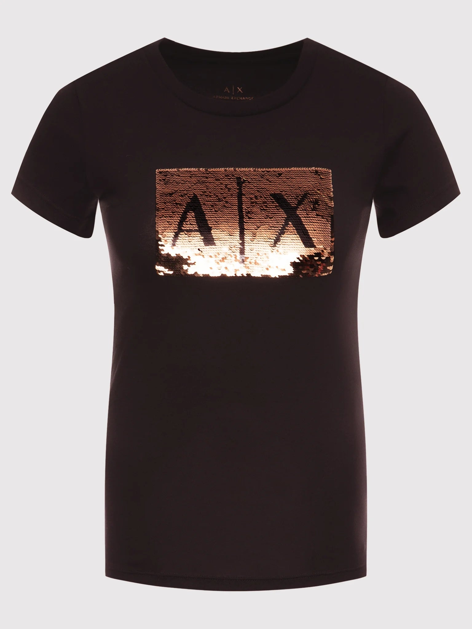 Armani Exchange T Shirt 8nytdl Yj73z Blk Gold Preto Ouro_shot5