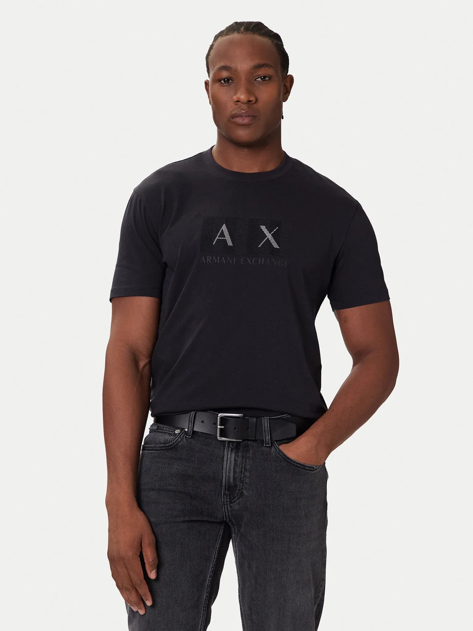Armani Exchange T Shirt Xm001463 Af10356 Navy Navy_shot1