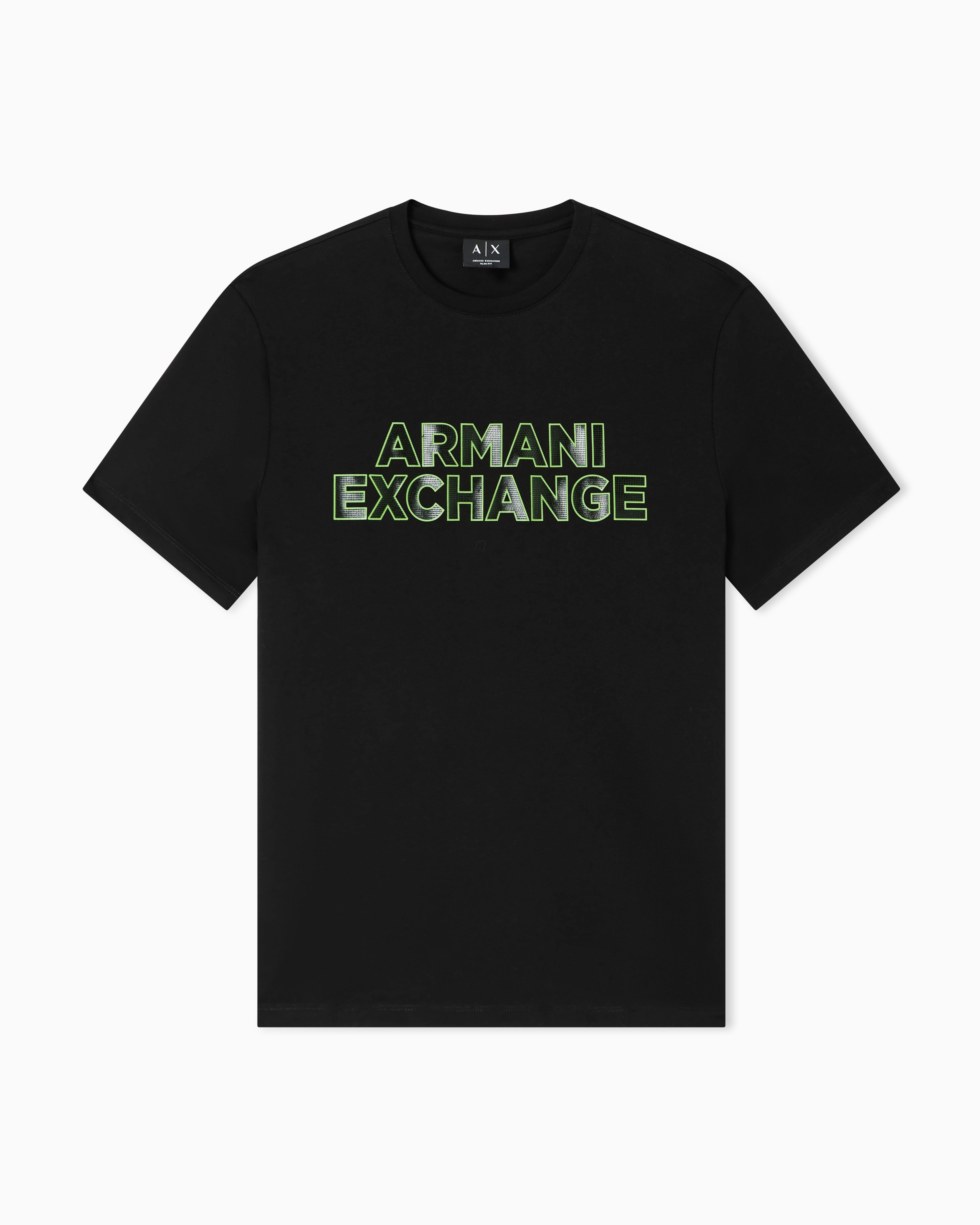 Armani Exchange T Shirt Xm002413 Af10361 Black Preto_shot4