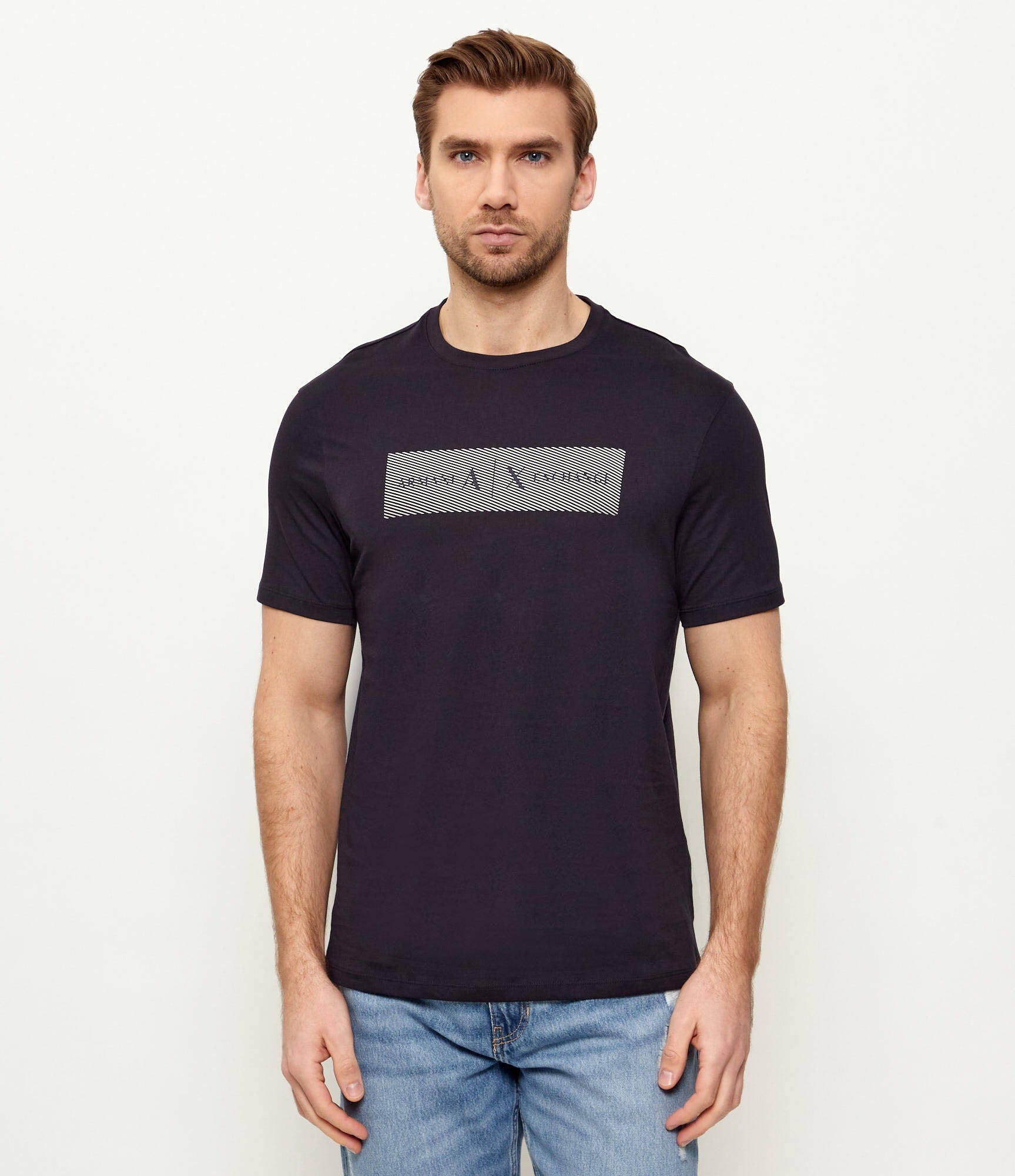 Armani Exchange T Shirt Xm002472 Af10356 Navy Navy_shot1