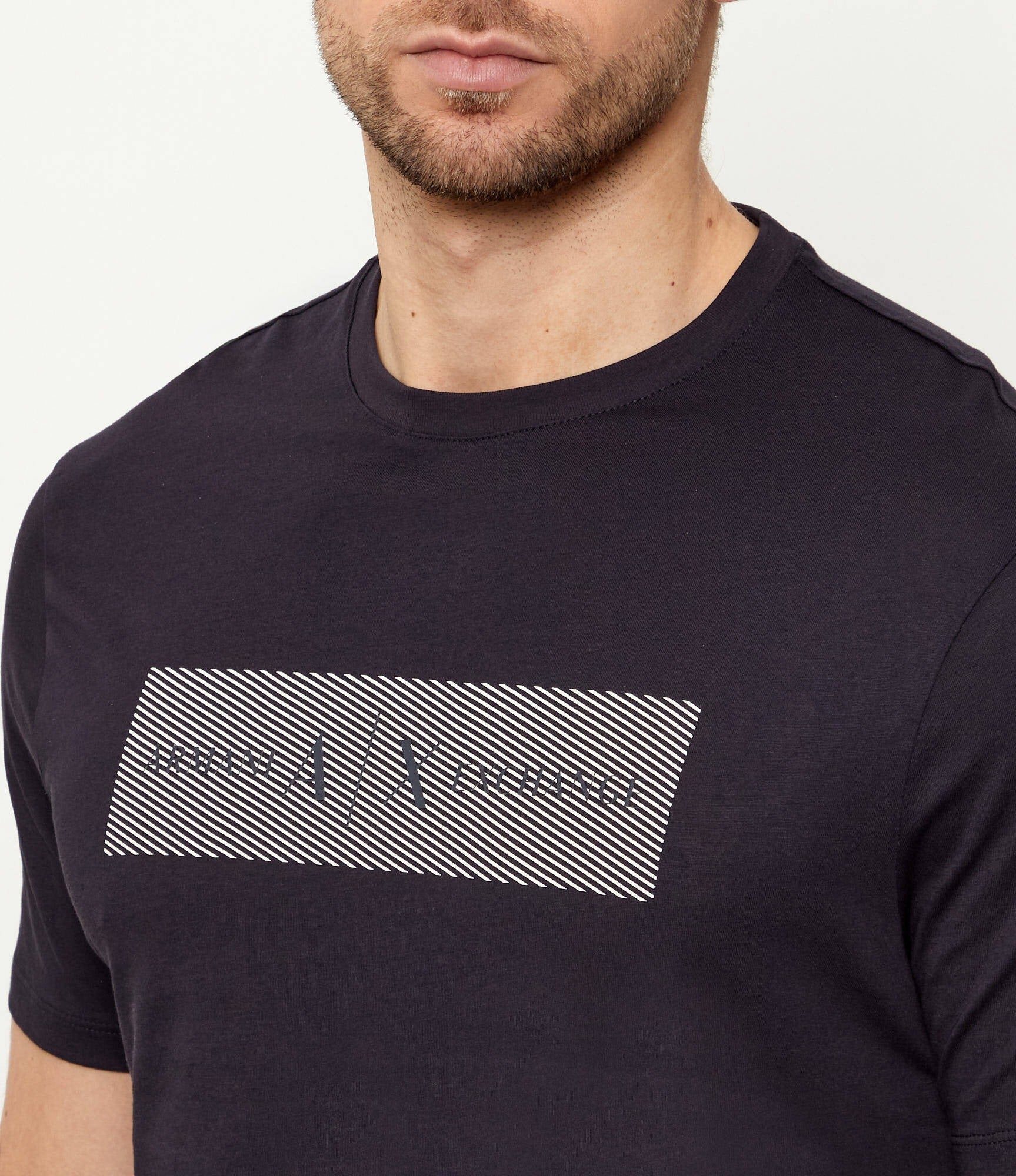 Armani Exchange T Shirt Xm002472 Af10356 Navy Navy_shot4