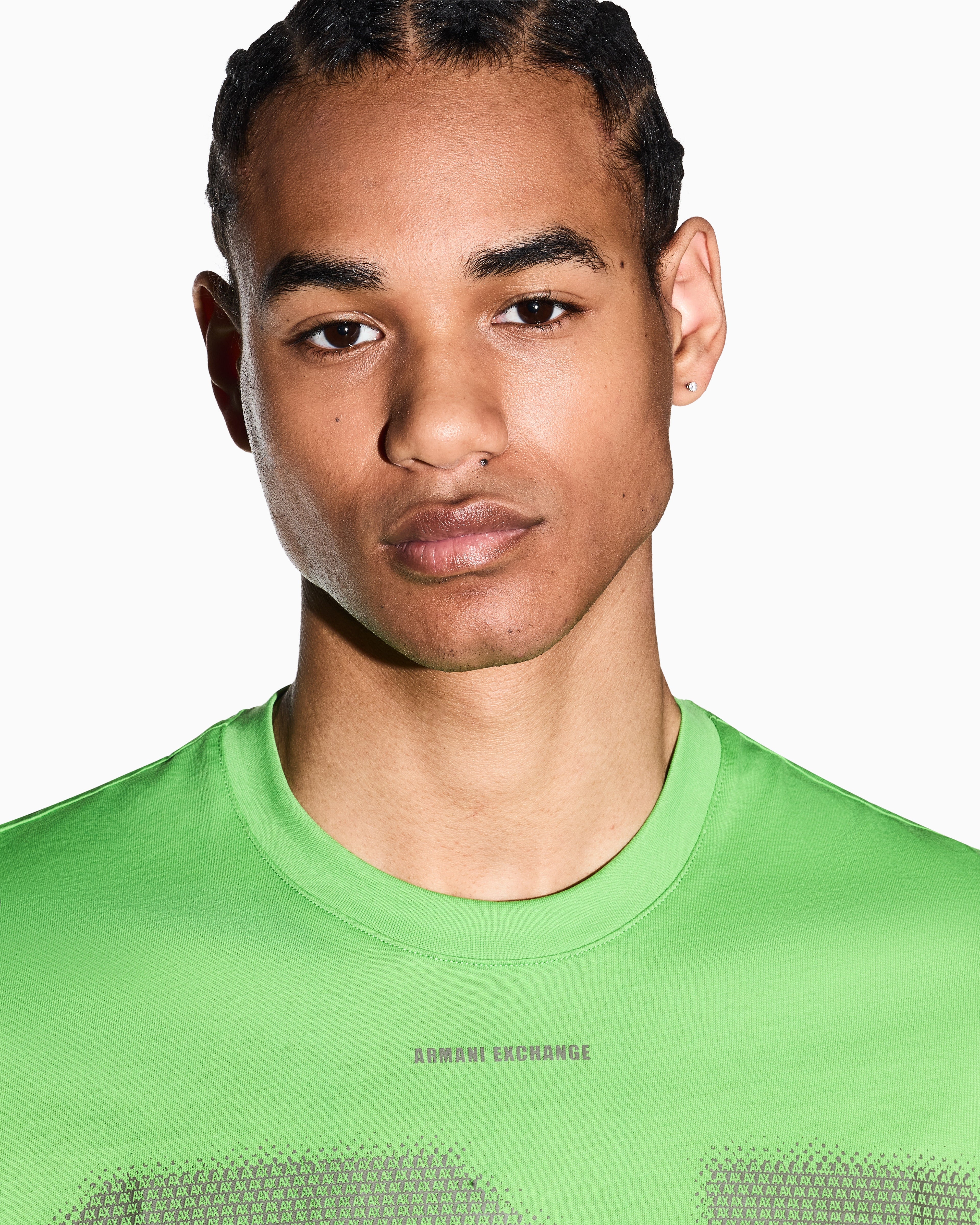 Armani Exchange T Shirt Xm002510 Af10358 Green Verde_shot1
