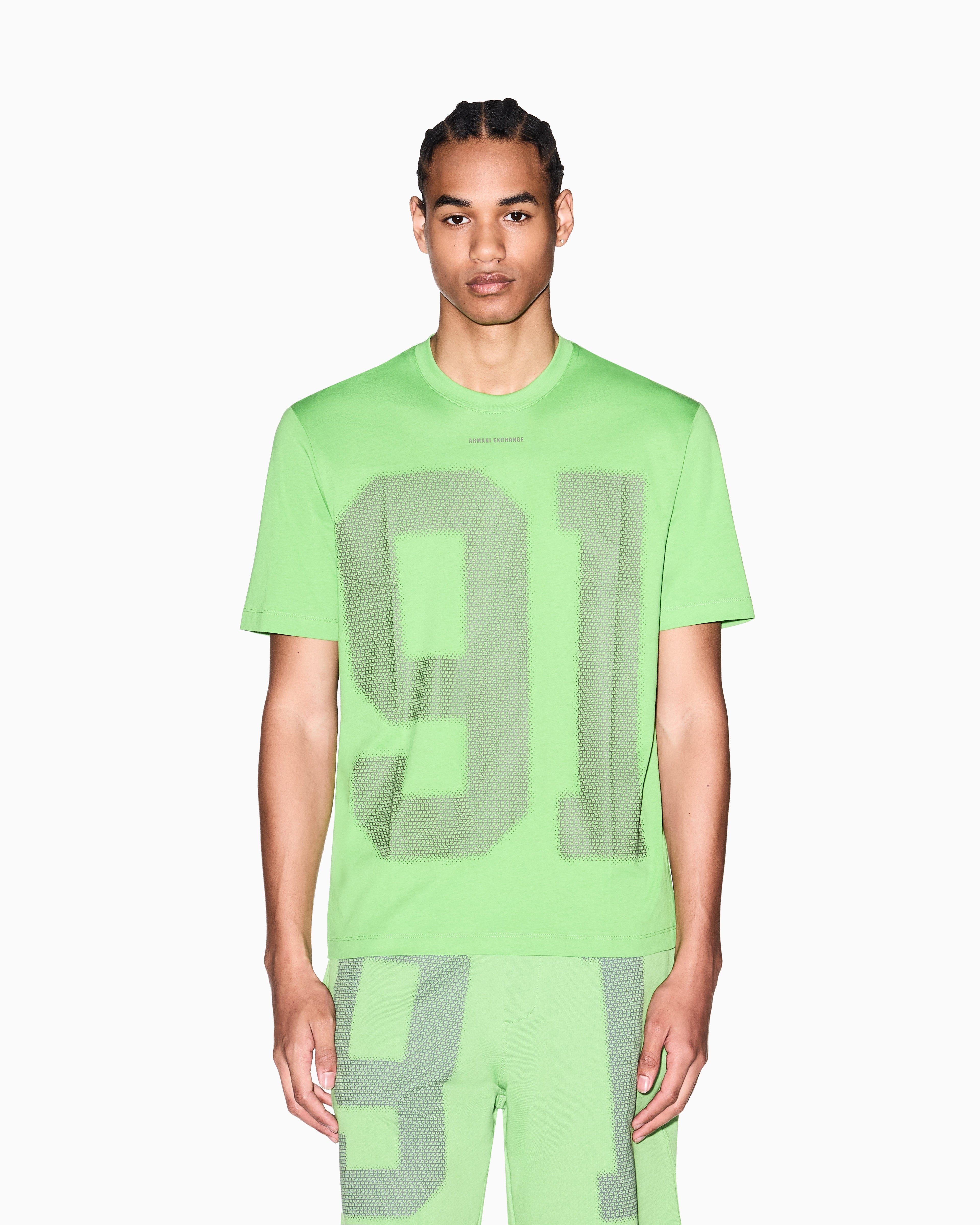 Armani Exchange T Shirt Xm002510 Af10358 Green Verde_shot2