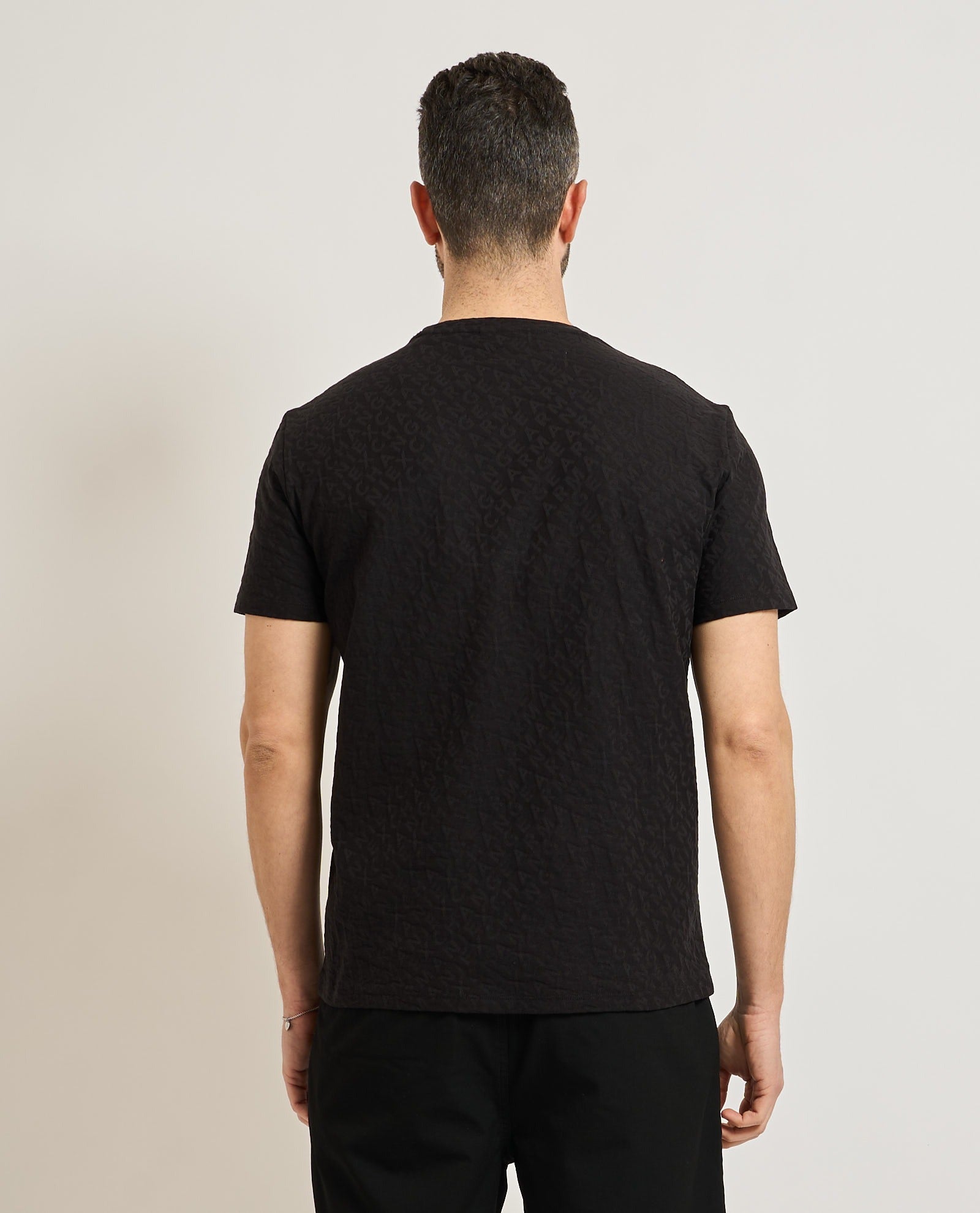 Armani Exchange T Shirt Xm002821 Af10337 Black Preto_shot4
