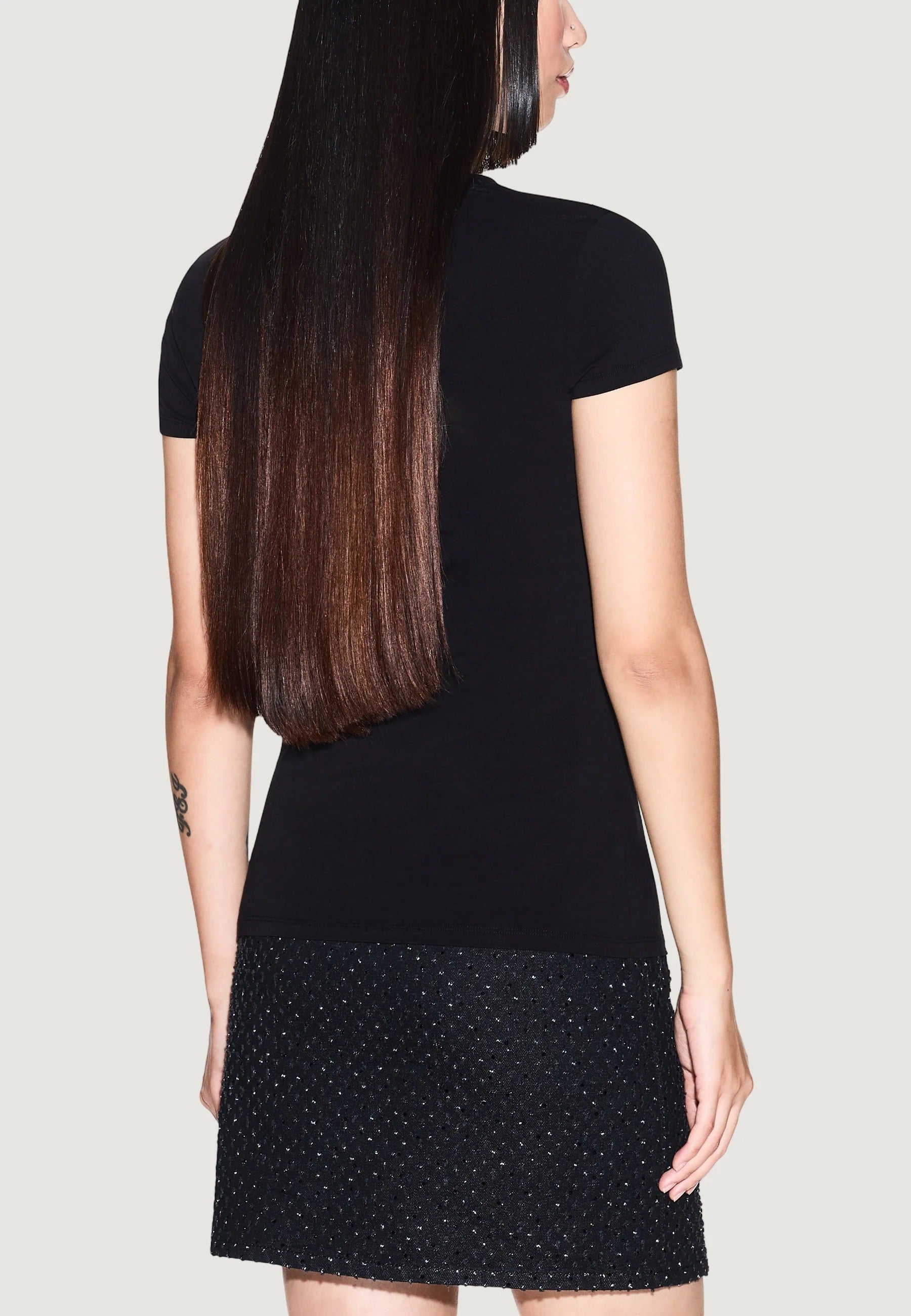 Armani Exchange T Shirt Xw001837 Af16294 Black Preto_shot3