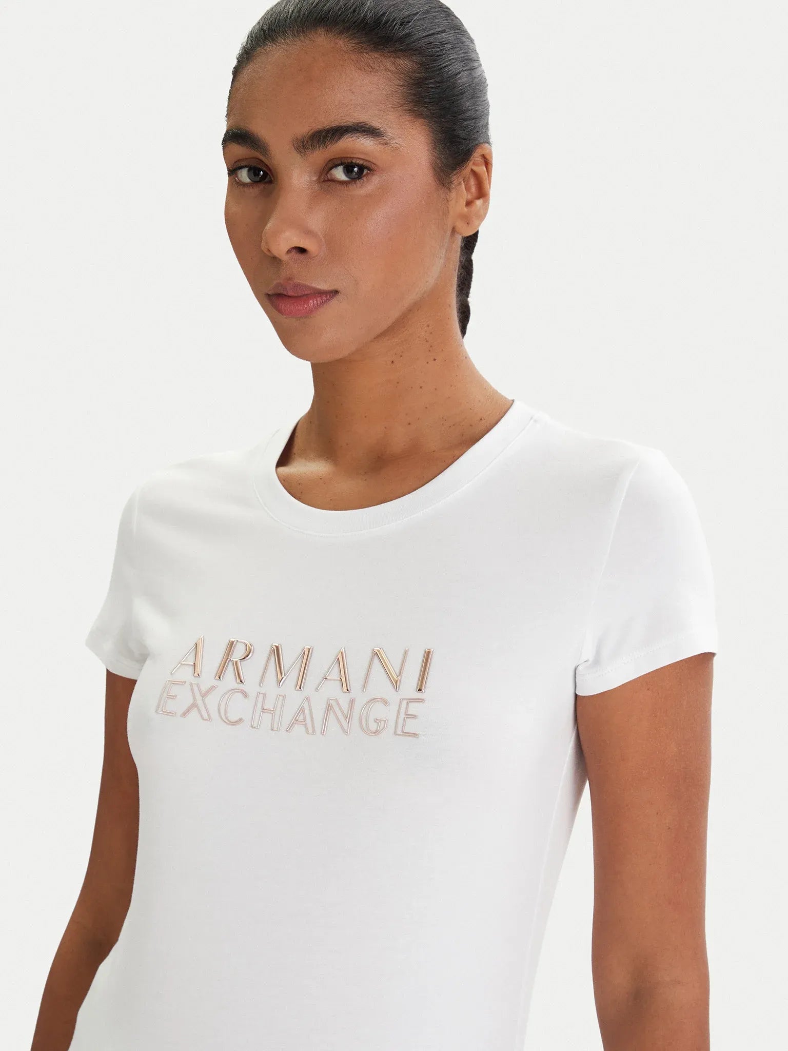 Armani Exchange T Shirt Xw001837 Af16294 White Branco_shot4