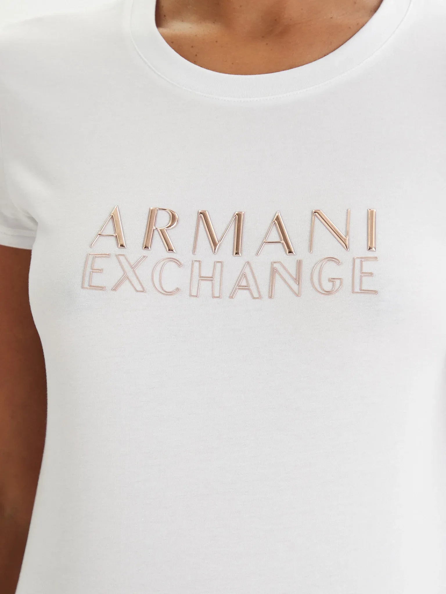 Armani Exchange T Shirt Xw001837 Af16294 White Branco_shot5