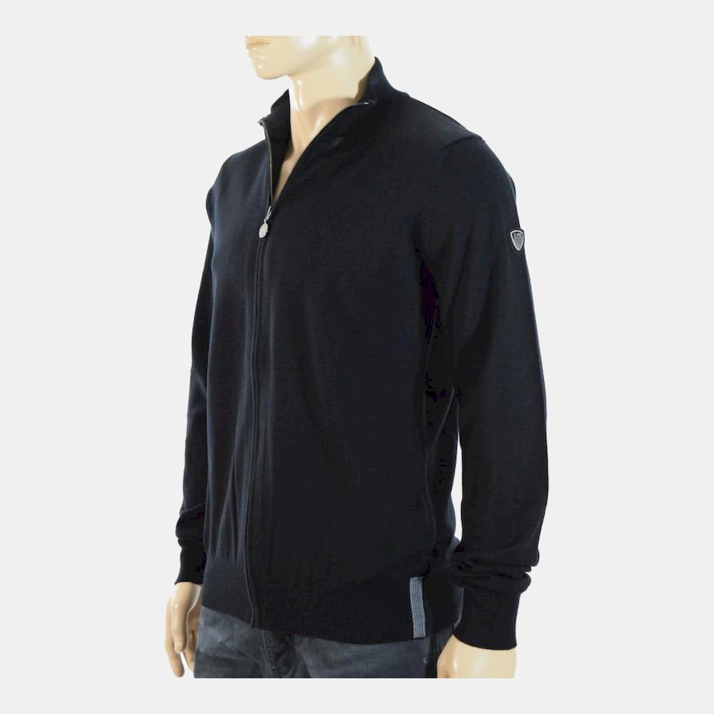 Armani Malha Emporio Sweater Pez1 Pm04z Black Preto Shot14