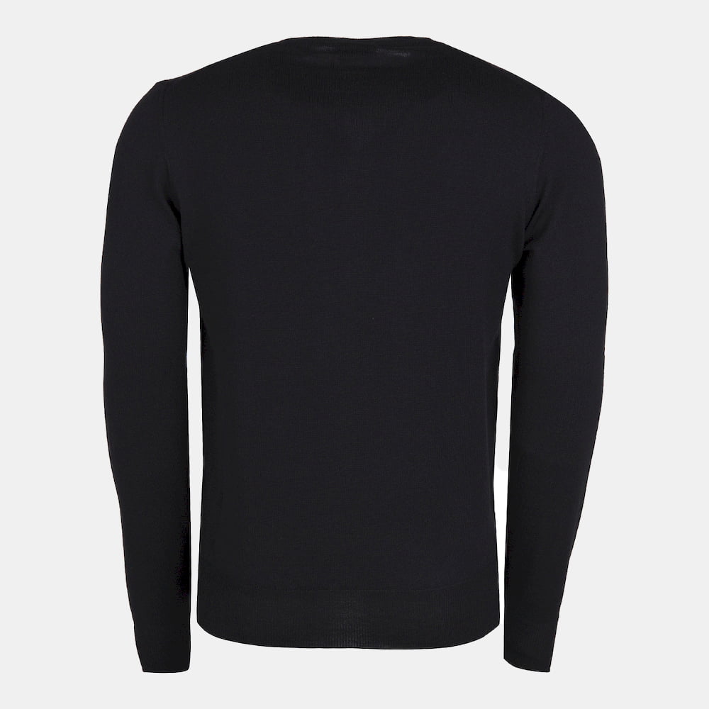 Armani Malha Emporio Sweater Pmz7 Pm04z Black Preto Shot2