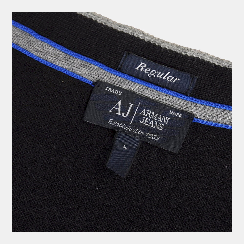 Armani Malha Sweater B6w31 Vb Black Preto Shot11
