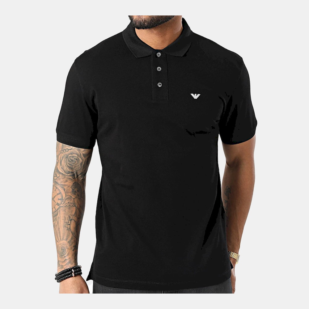 Armani Polo 1fq2 1jtkz Black Preto Shot3
