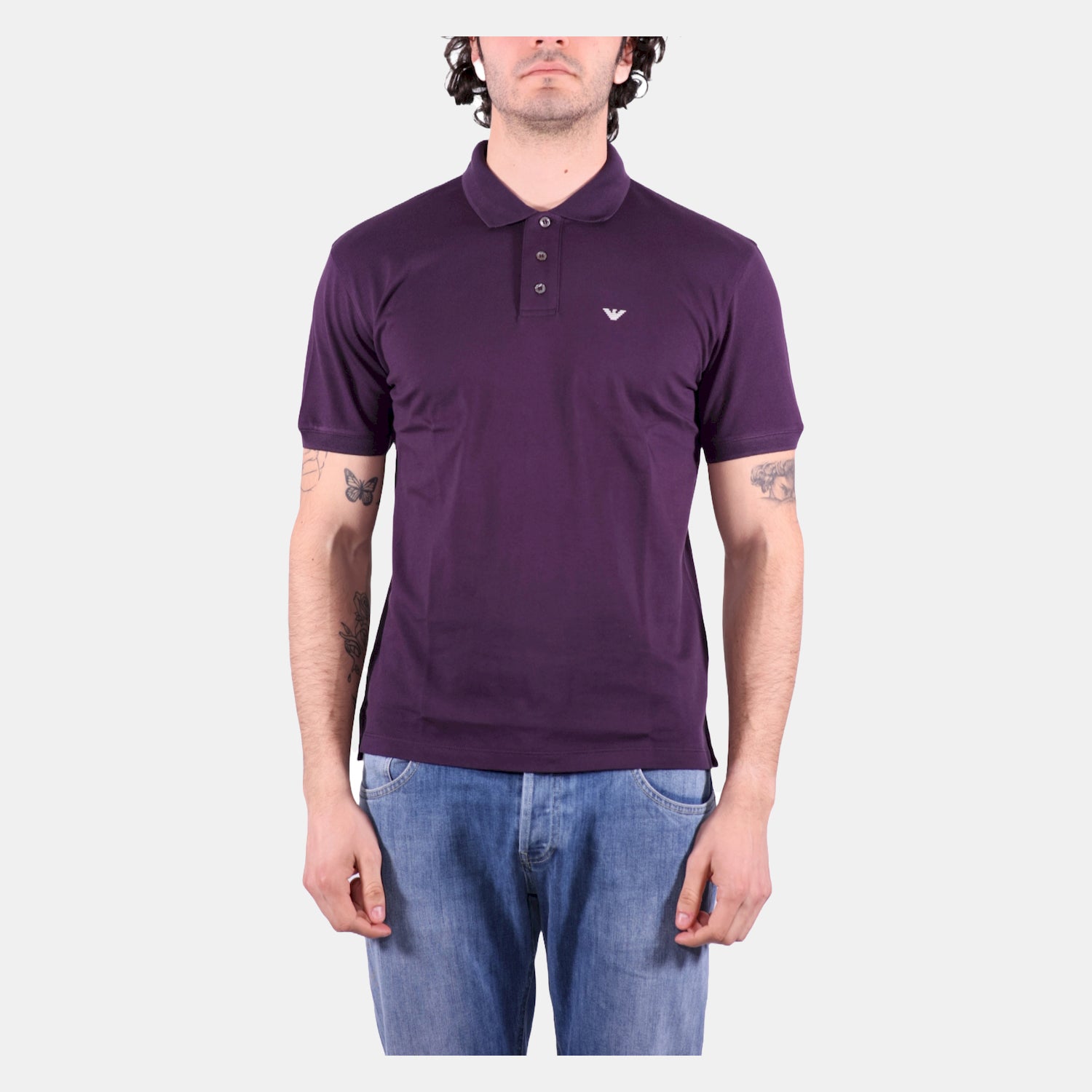 Armani Polo 8n1fq2 1jtkz Purple Roxo_shot2