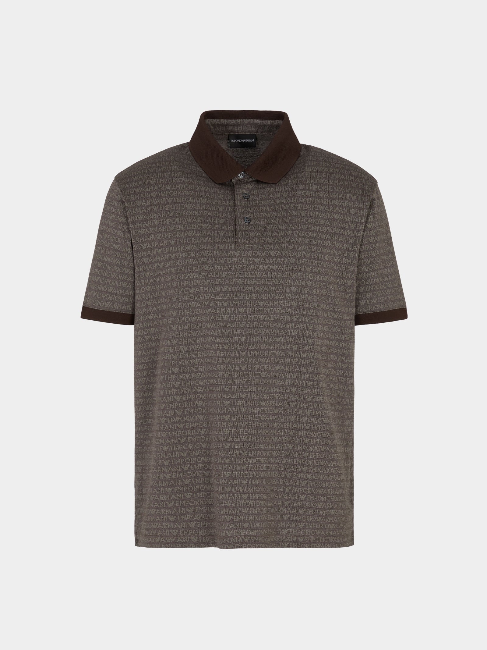 Armani Polo Em000788 Af12916 Brown.logo Castanho_shot2