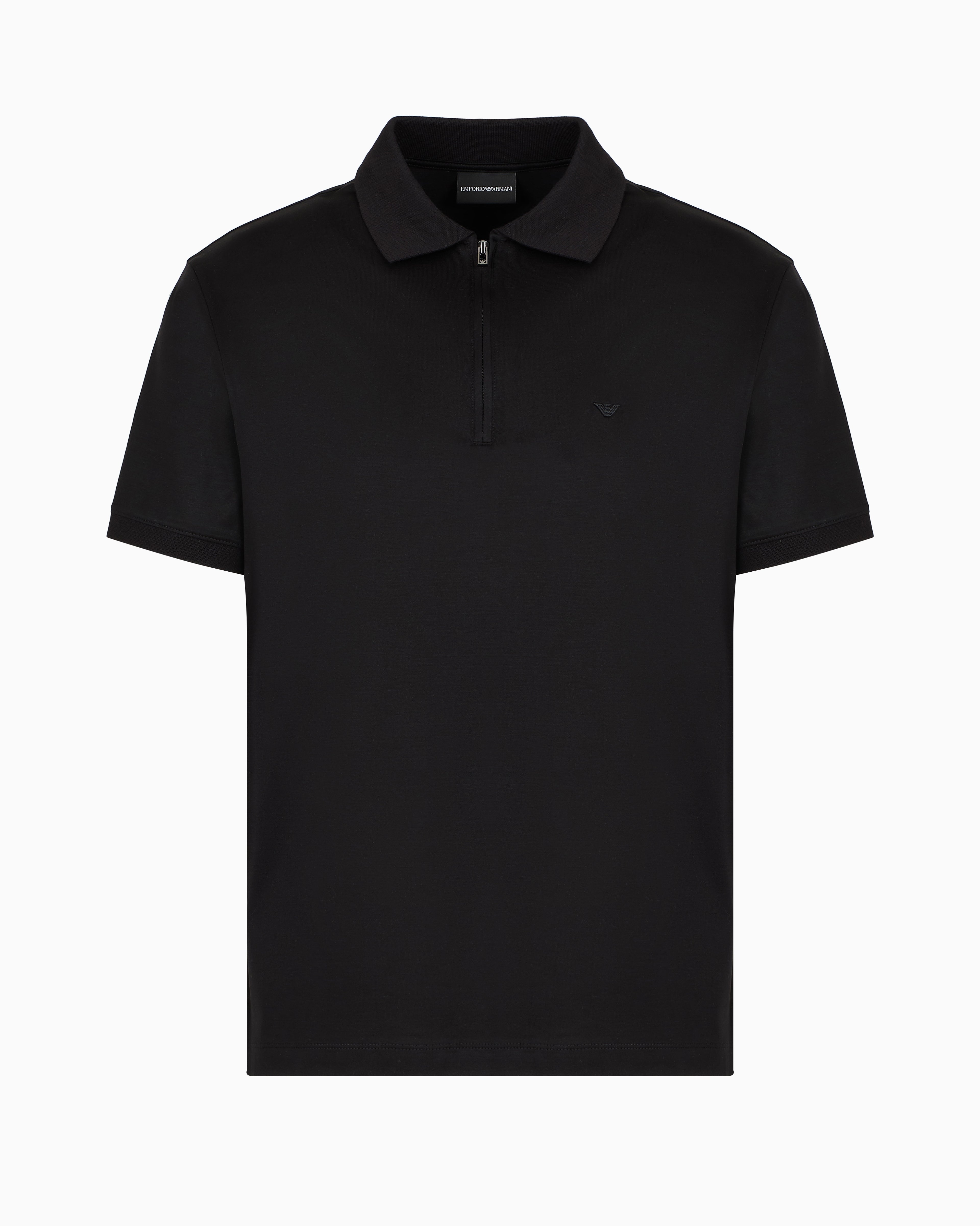 Armani Polo Em001082 Af10017 Black Preto_shot3