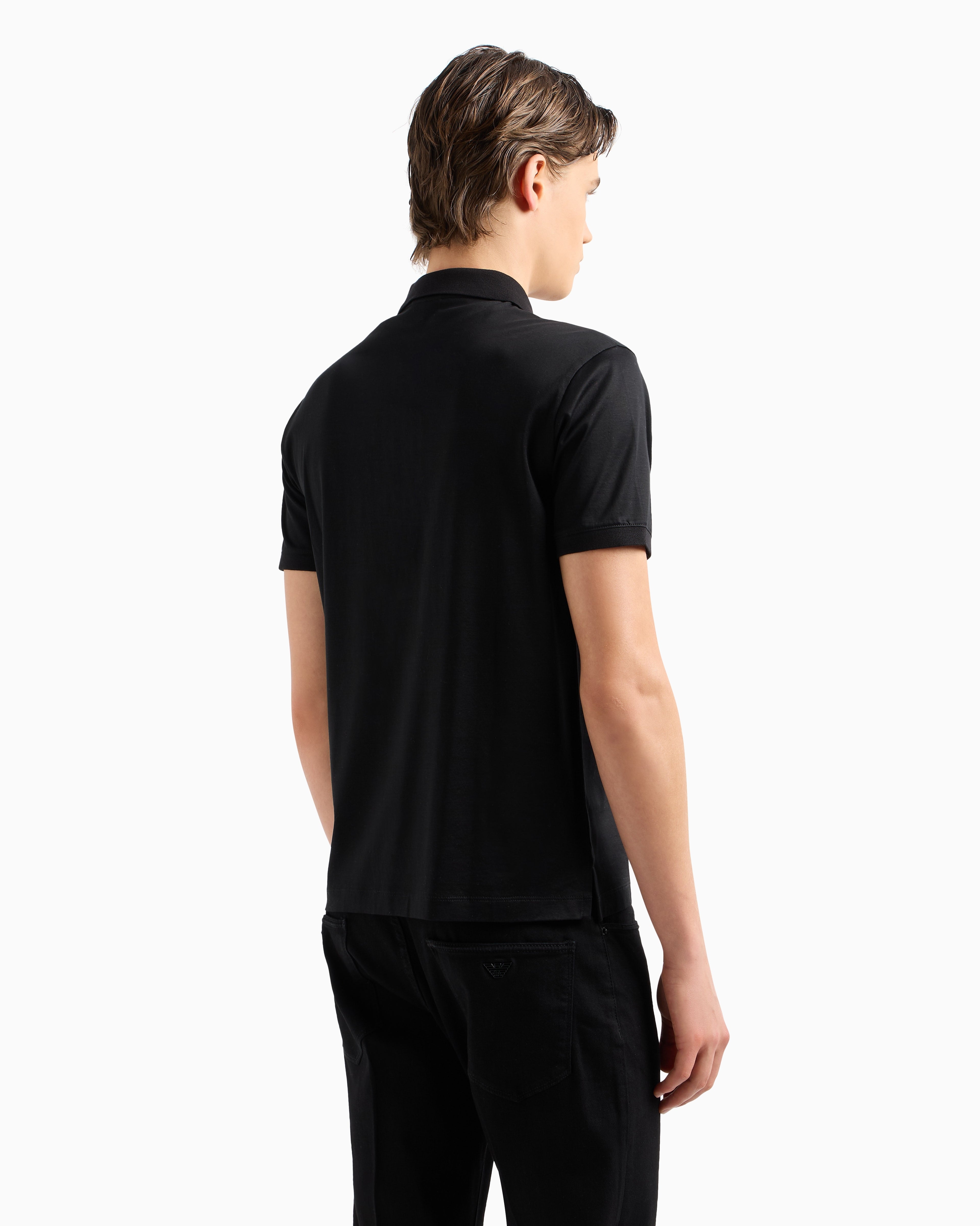 Armani Polo Em001082 Af10017 Black Preto_shot4