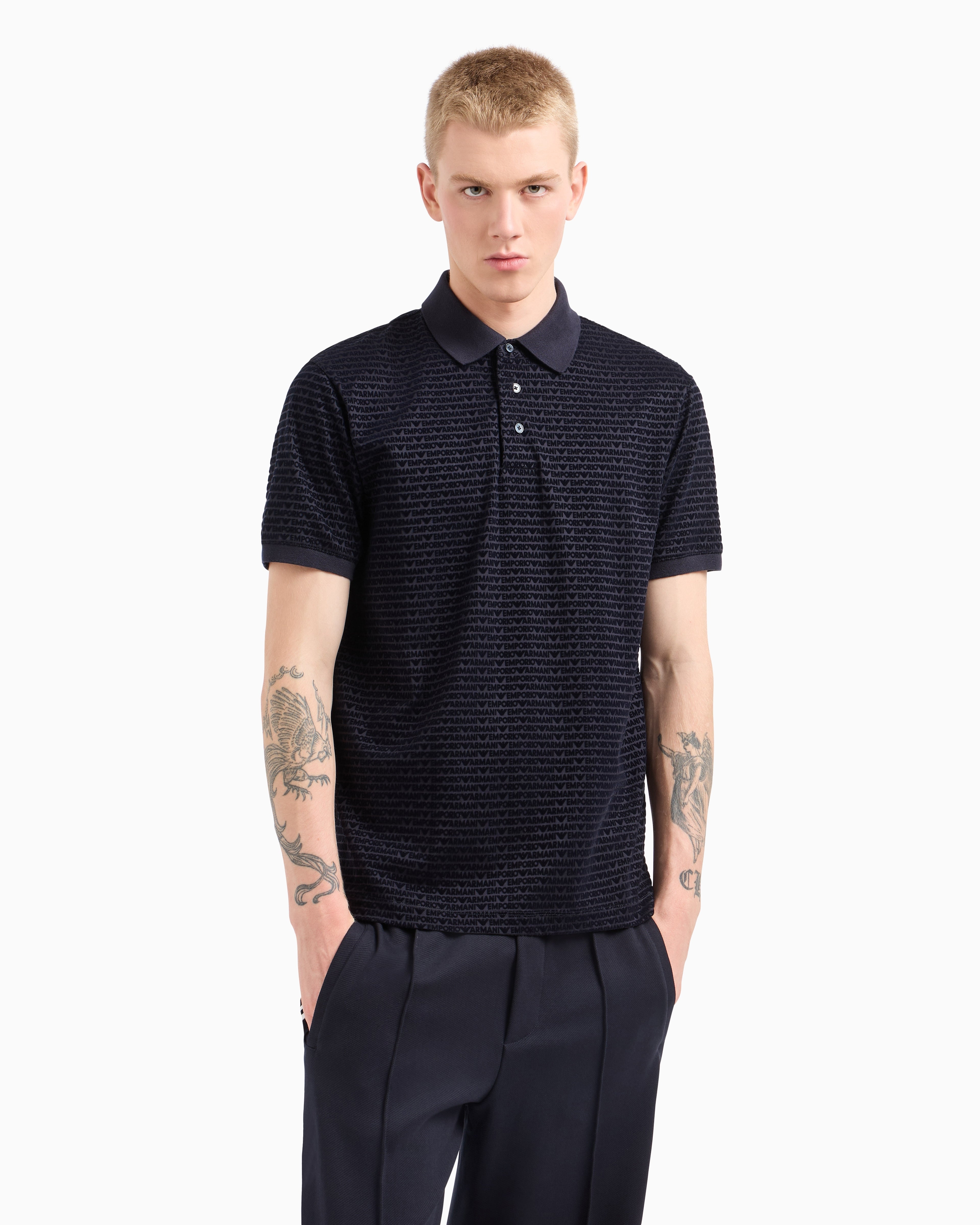 Armani Polo Em001283 Af10017 Navy Navy_shot3