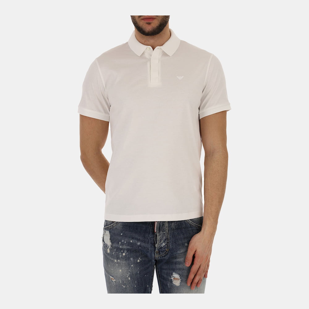 Armani Polo Emporio 1f62 1jstz White Branco Shot4