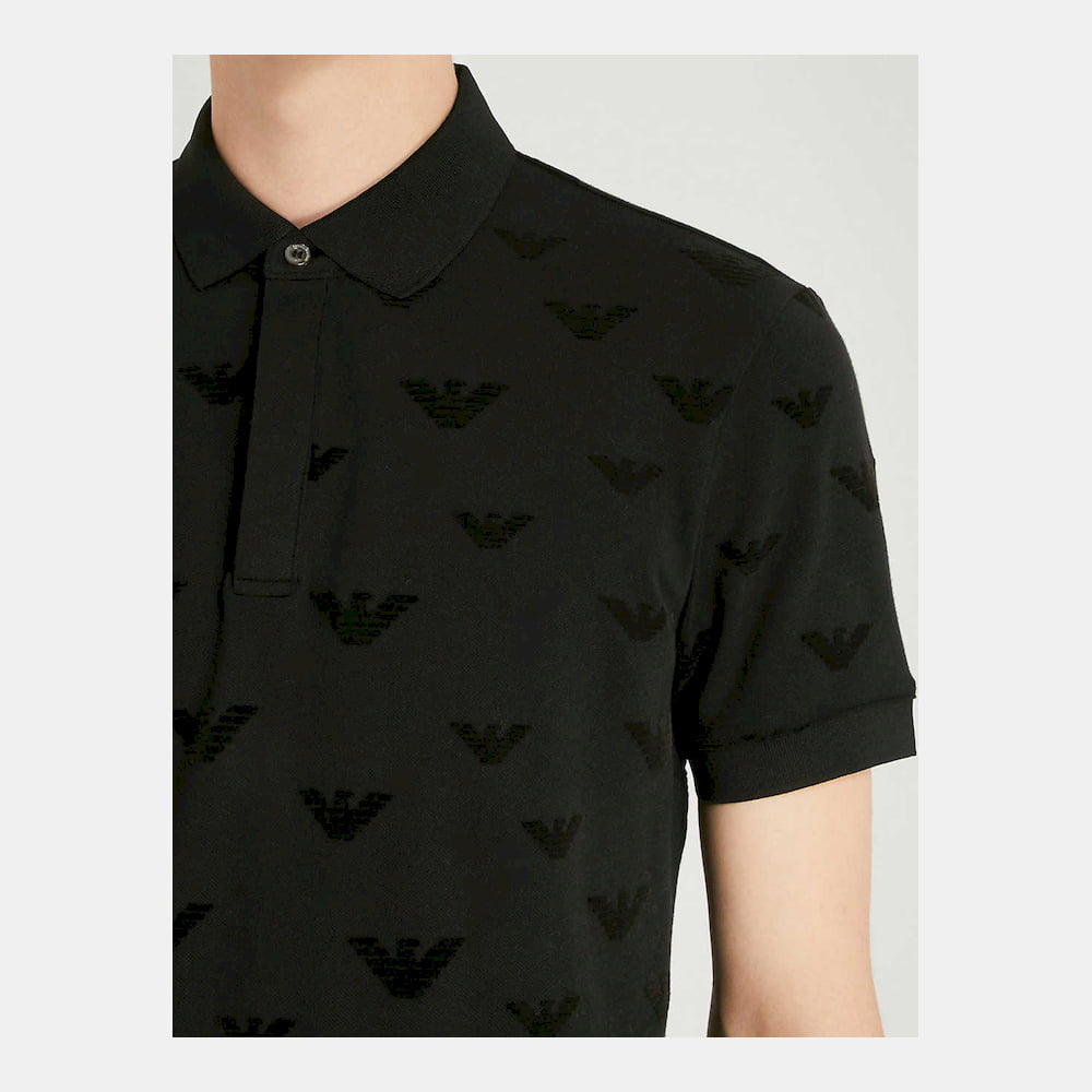 Armani Polo Emporio 1f81 1jptz Nero Preto Shot8
