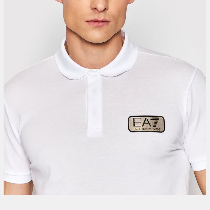 Armani Polo Pf09 Pj5az Whi Gold Branco Dourado Shot8