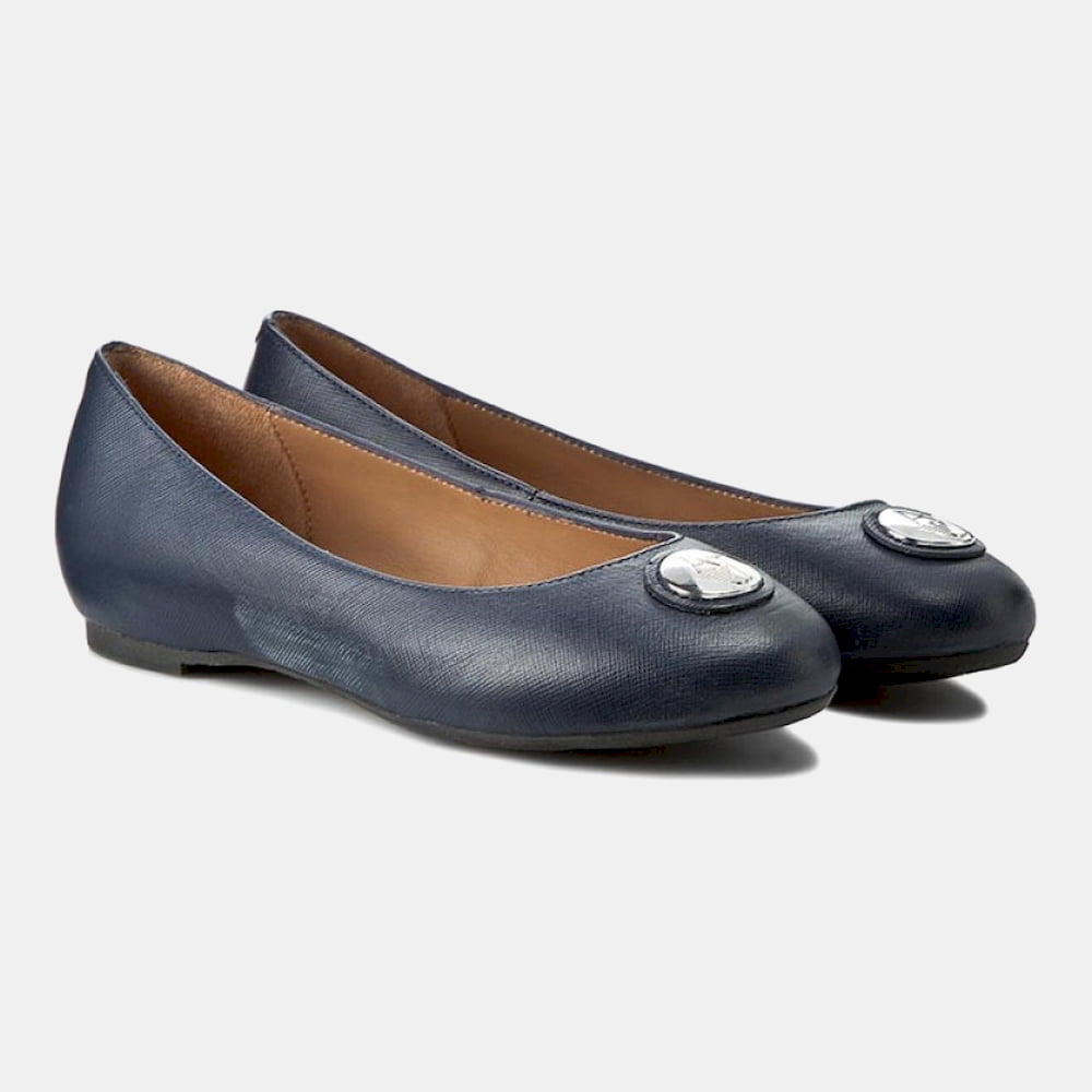 Armani Sabrinas Ballet Flats B5579 Blue Azul Shot4