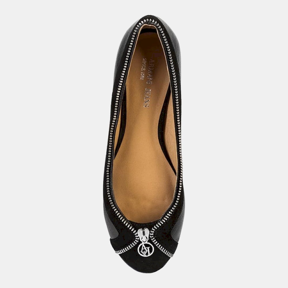 Armani Sabrinas Ballet Flats Z55c1 43 Black Preto Shot10