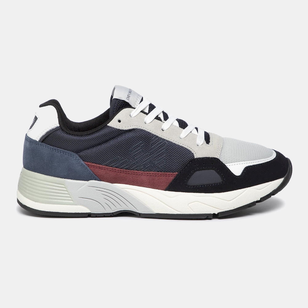 Armani Sapatilhas Emporio Sneakers Shoes X245 Xl697 Navy Borde Navy Bordeaux Shot4
