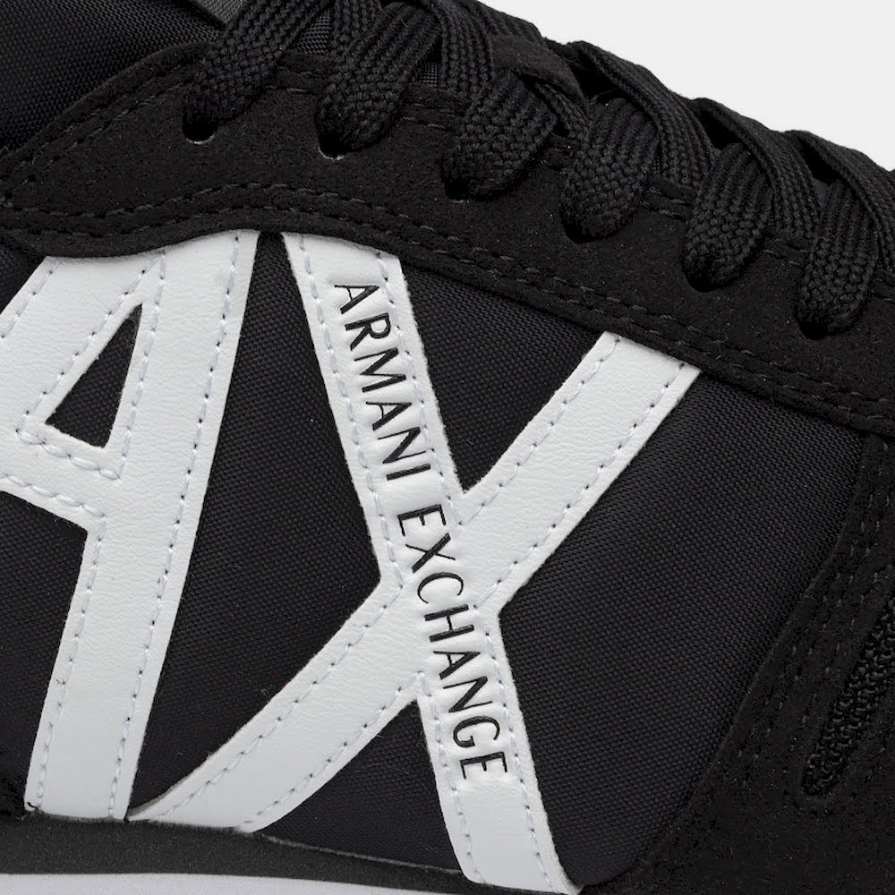 Armani Sapatilhas Sneakers Shoes X017 Xv028 Blk White Preto Branco Shot10