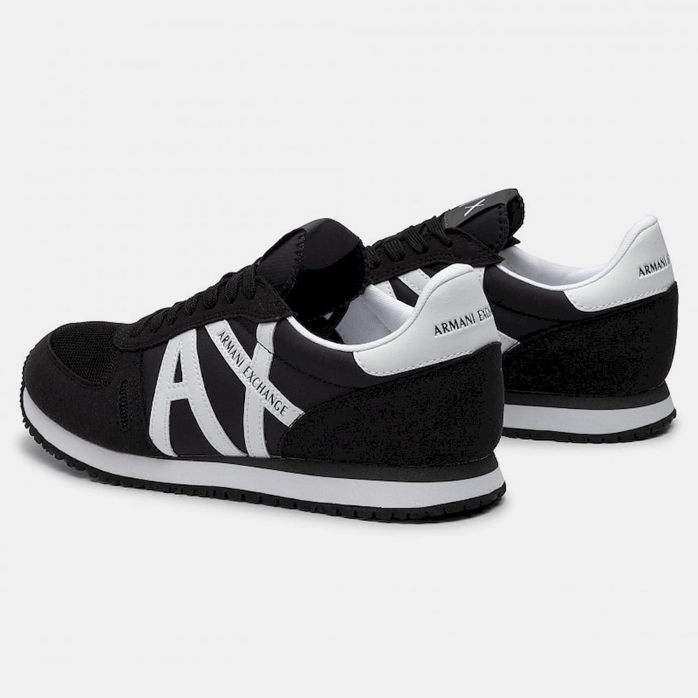 Armani Sapatilhas Sneakers Shoes X017 Xv028 Blk White Preto Branco Shot6