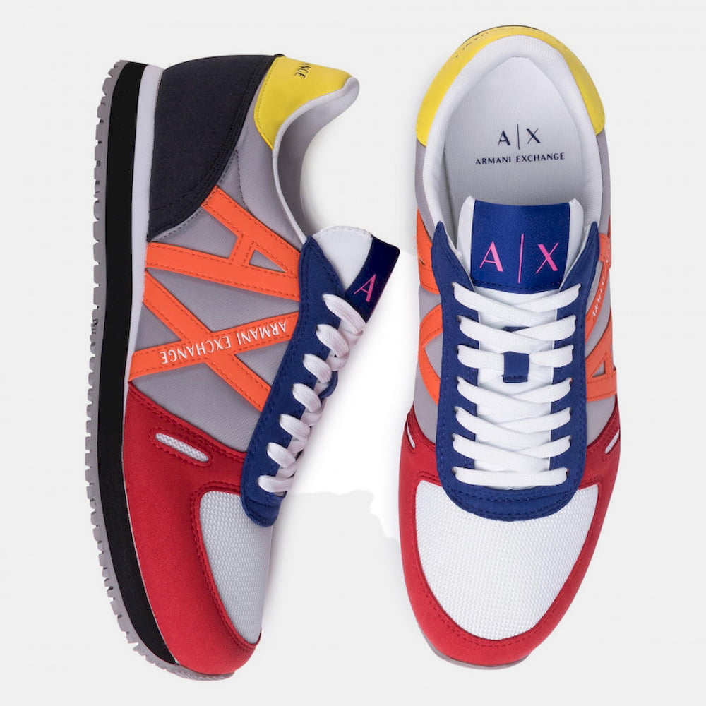 Armani Sapatilhas Sneakers Shoes X017 Xv028 Gre Roy Or Gre Royal Laranja Shot8