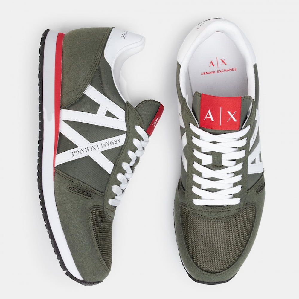 Armani Sapatilhas Sneakers Shoes X017 Xv028 Green W Re Verde Branco Vermelho Shot10