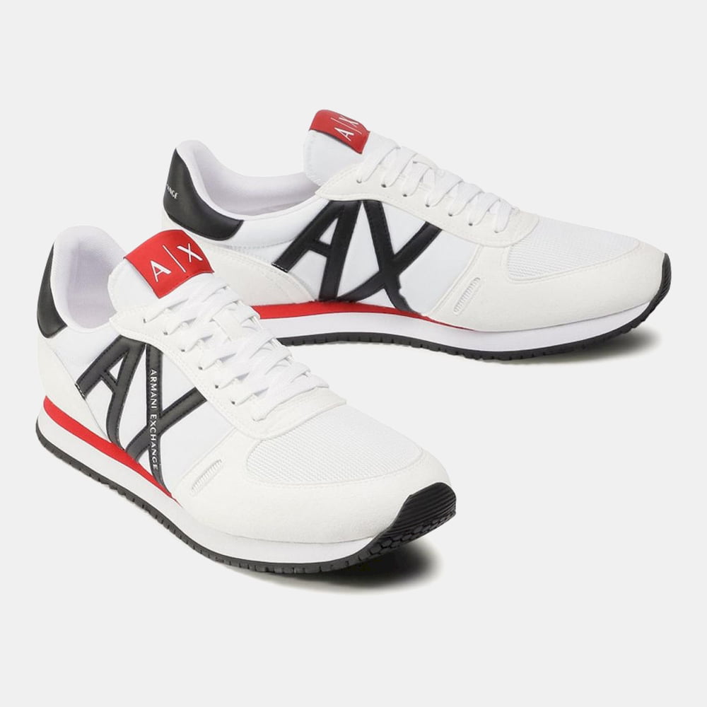 Armani Sapatilhas Sneakers Shoes X017 Xv028 Whi Red Nv Brando Vermelho Azul Shot4