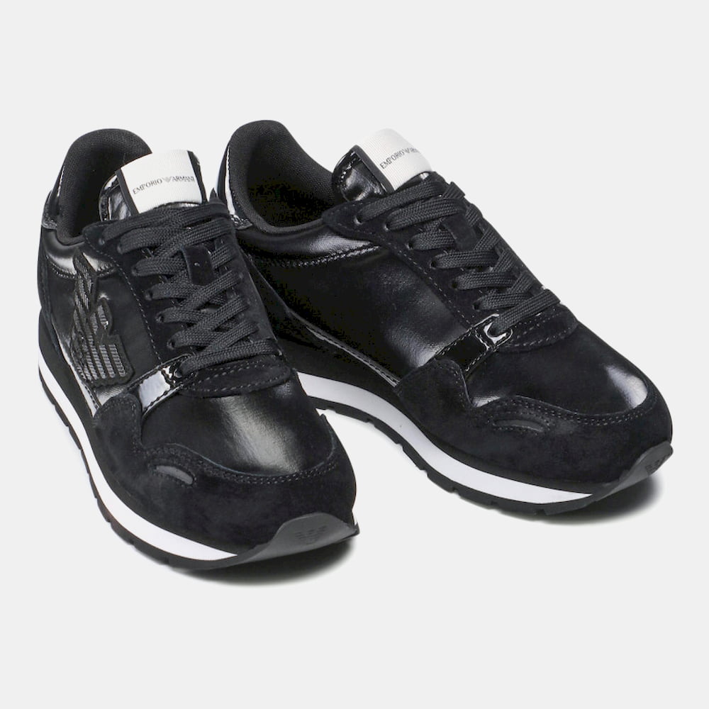Armani Sapatilhas Sneakers Shoes X058 Xn042 All Black Preto Preto Shot6