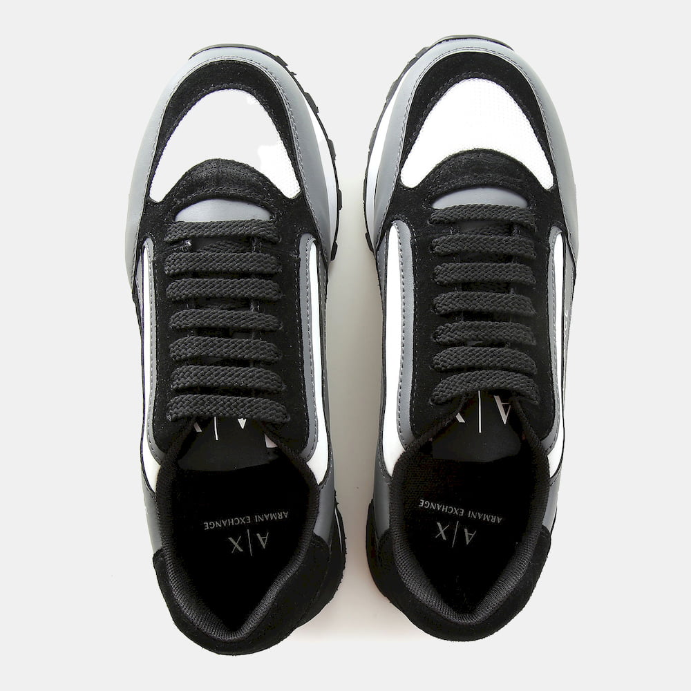 Armani Sapatilhas Sneakers Shoes X101 Xv294 Blk Gry Preto Cinza5 Resultado