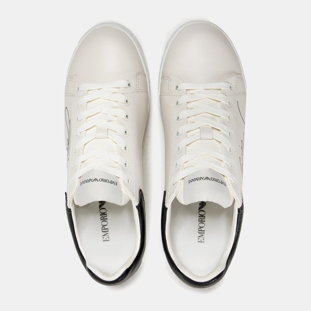 Armani Sapatilhas Sneakers Shoes X264 Xm670 Whi Black Branco Preto Shot14 Resultado