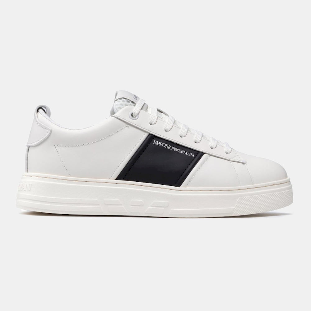 Armani Sapatilhas Sneakers Shoes X287 Xn010 Whi Black Branco Preto Shot11 Resultado