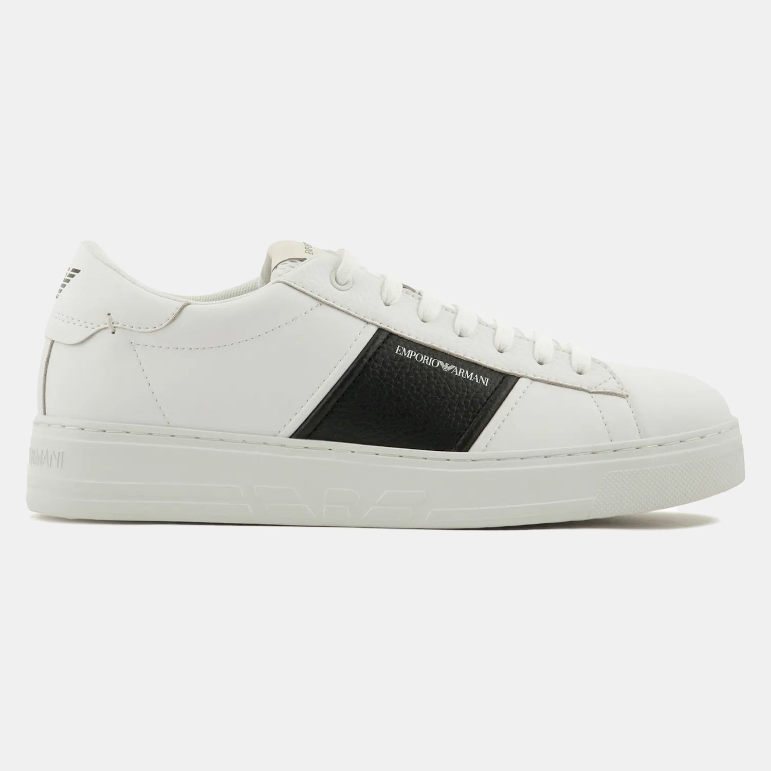 Armani Sapatilhas Sneakers Shoes X4x570 Xn840 Whi Black Branco Preto_shot5
