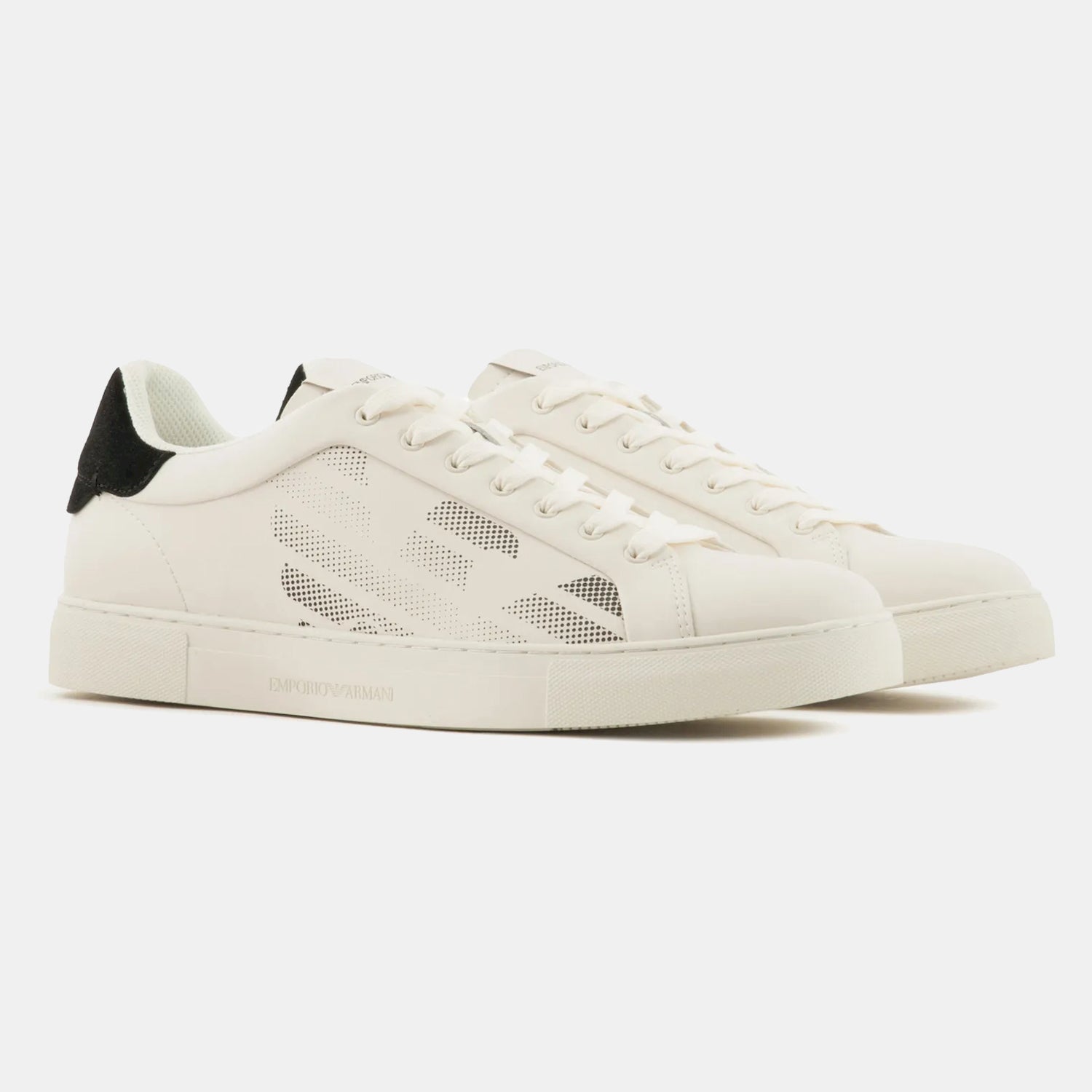 Armani Sapatilhas Sneakers Shoes X4x598 Xr098 Whi Black Branco Preto_shot1