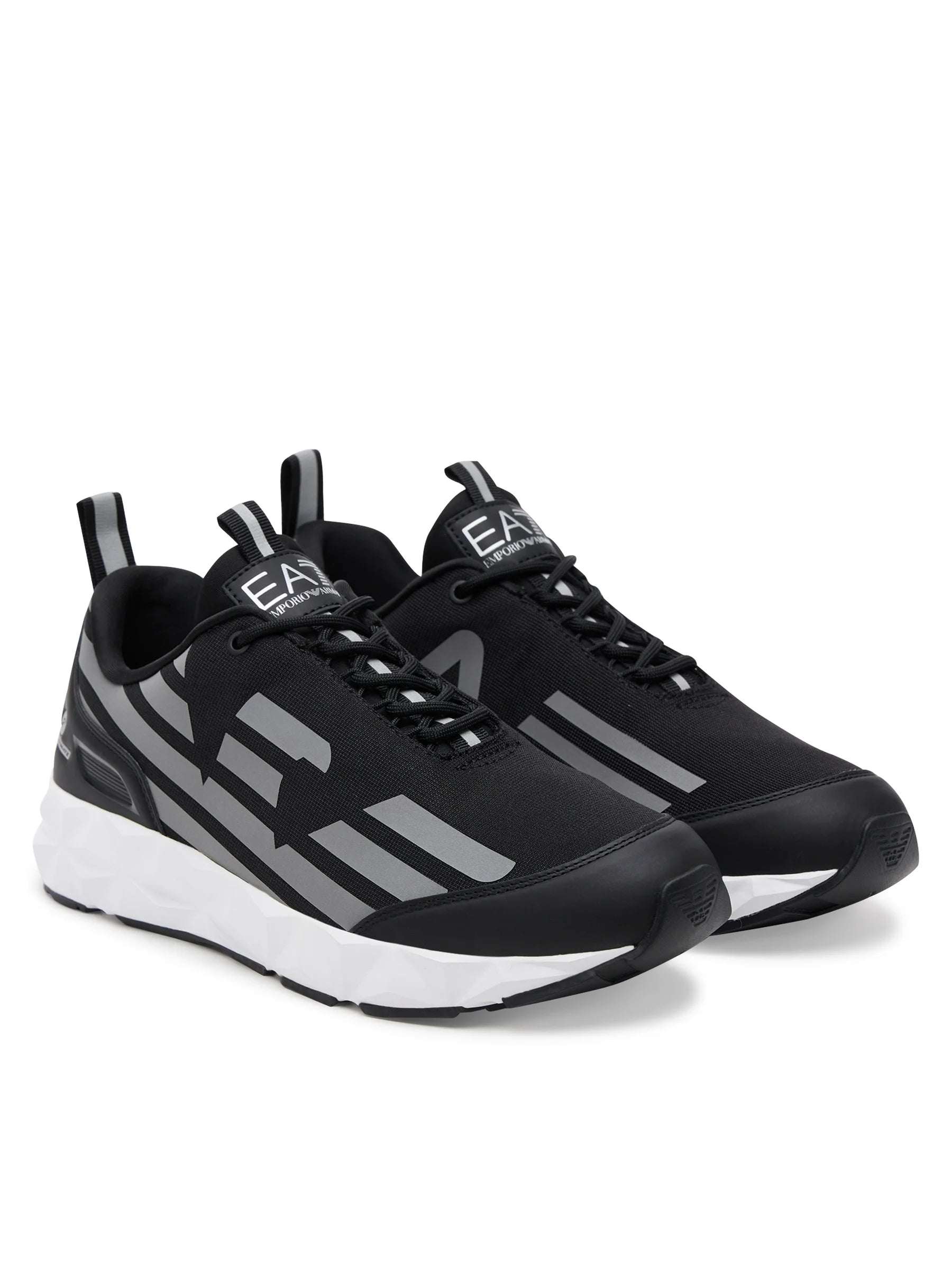 Armani Sapatilhas Sneakers Shoes X8x217 Xk433 Blk Silver Preto Silver_shot1