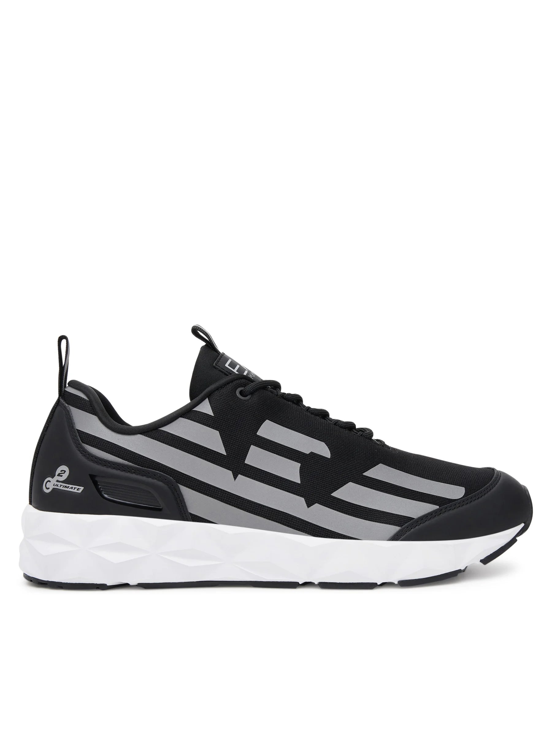 Armani Sapatilhas Sneakers Shoes X8x217 Xk433 Blk Silver Preto Silver_shot6