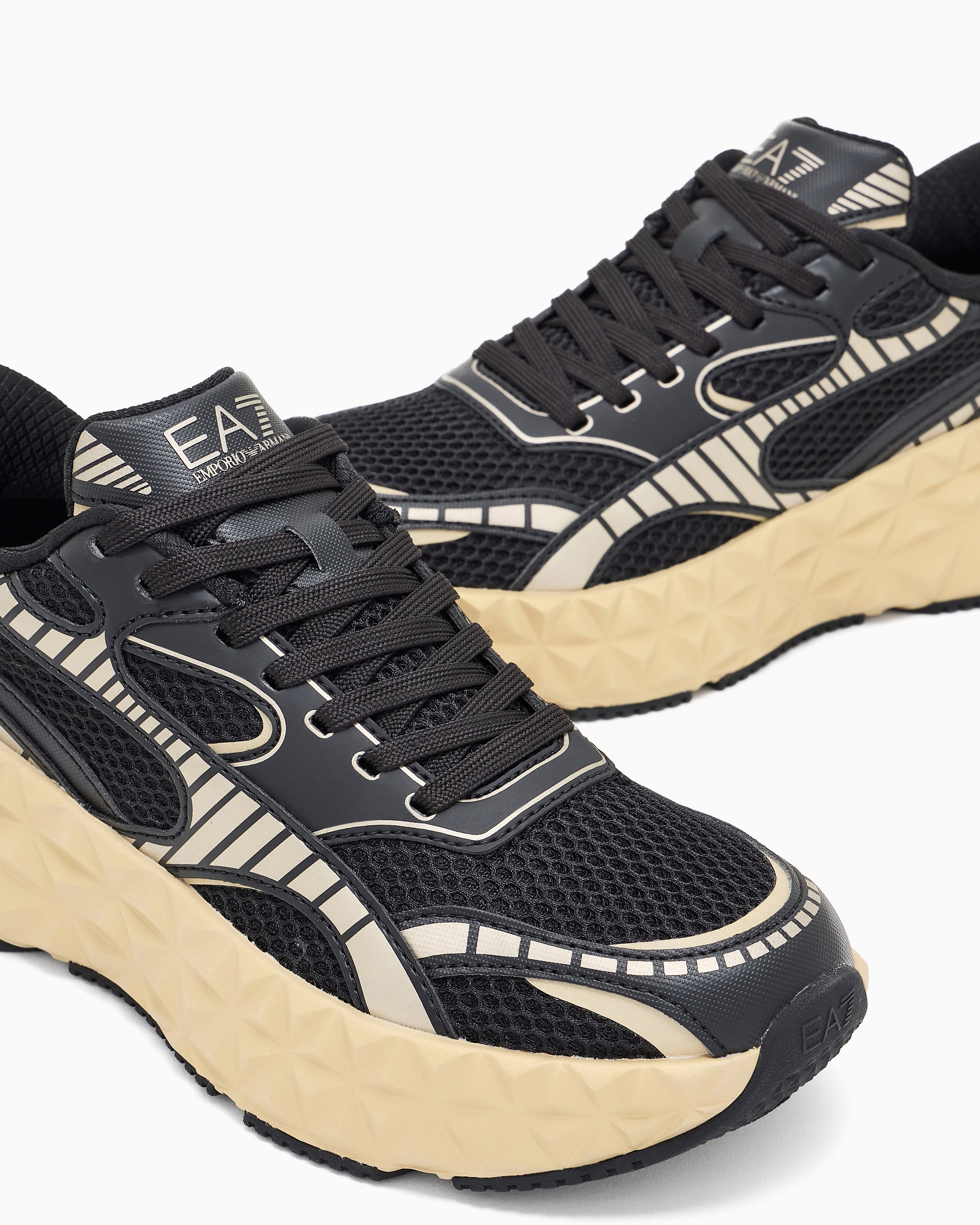 Armani Sapatilhas Sneakers Shoes X8x238 Xk431 Blk Gold Preto Ouro_shot1