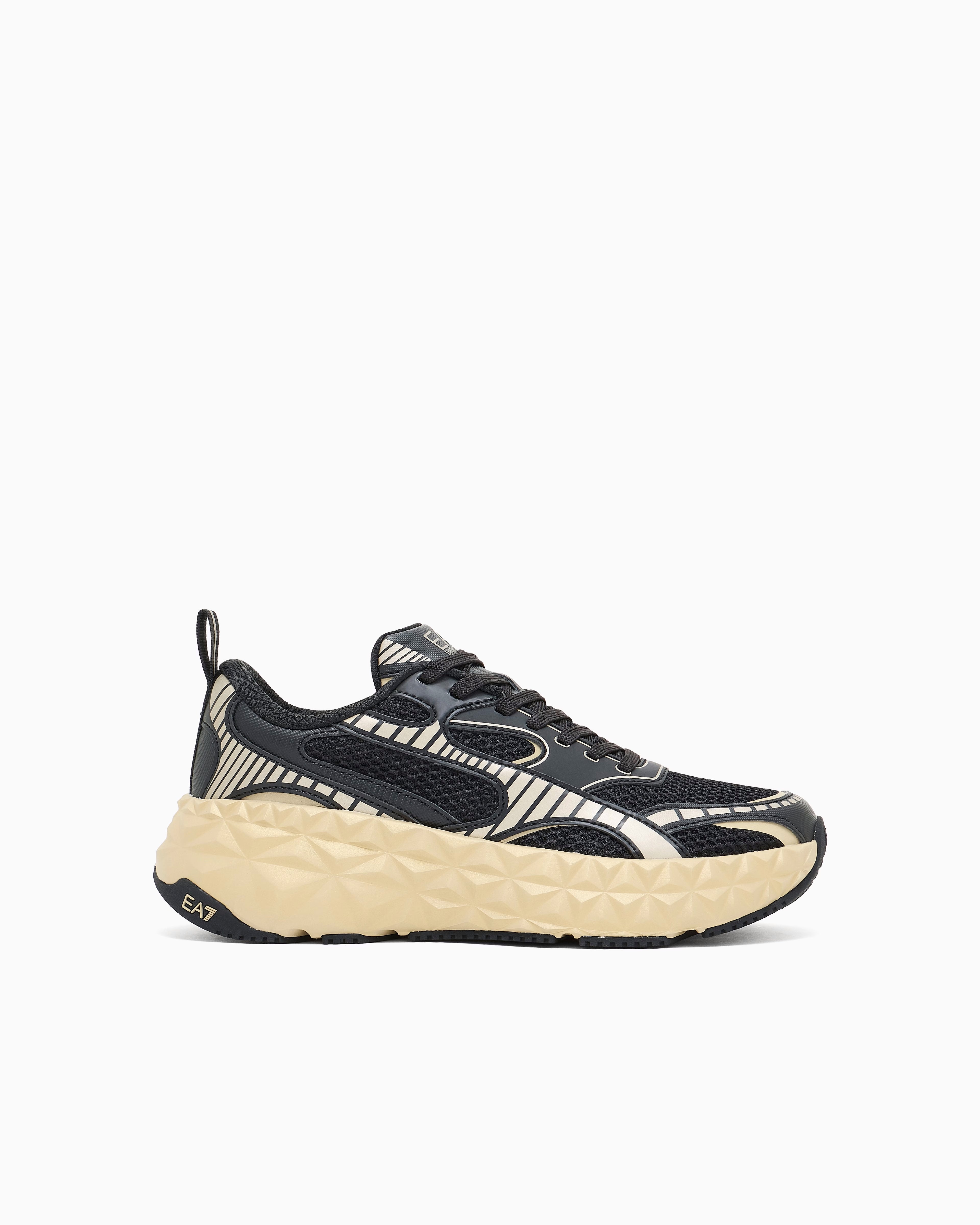 Armani Sapatilhas Sneakers Shoes X8x238 Xk431 Blk Gold Preto Ouro_shot5