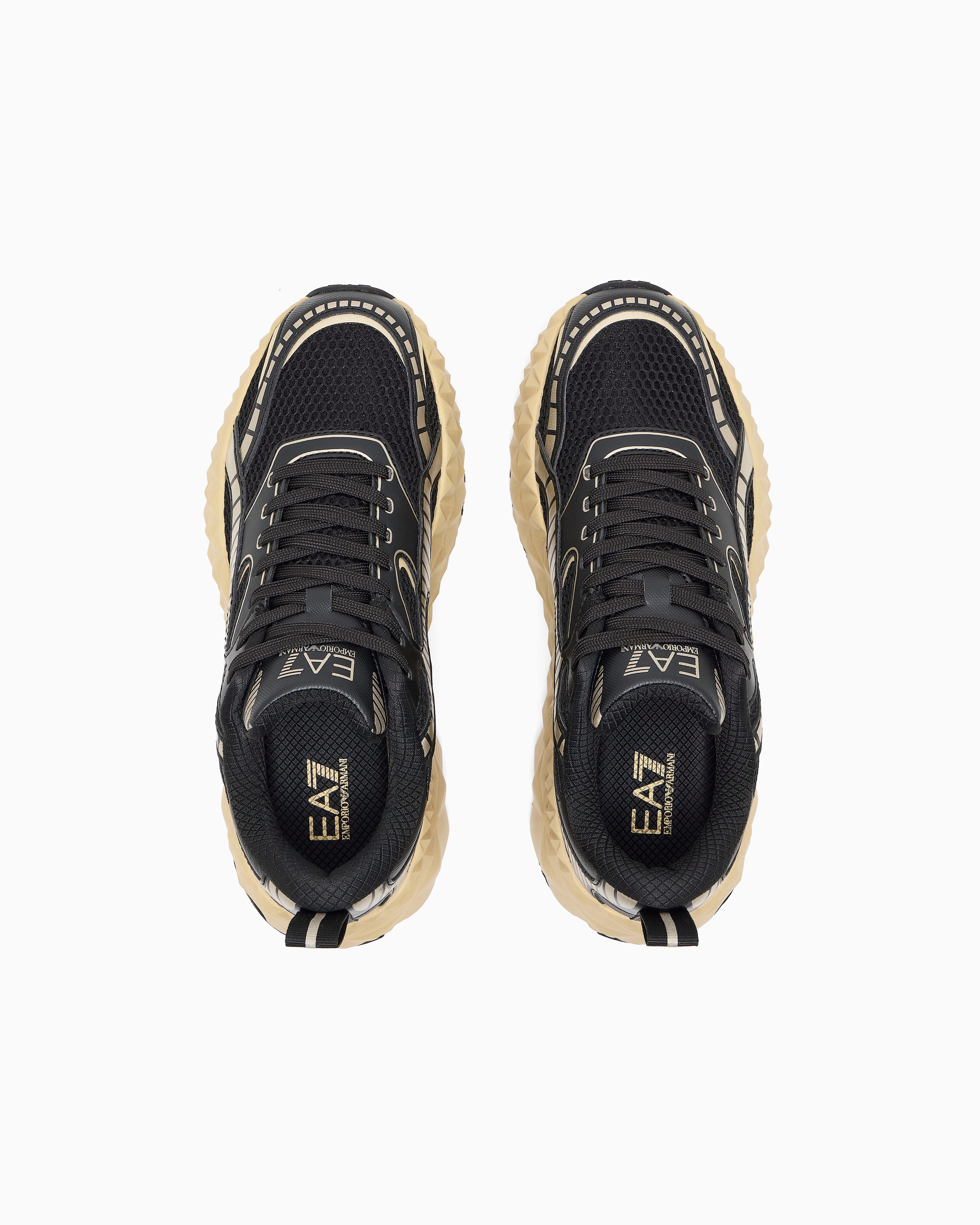 Armani Sapatilhas Sneakers Shoes X8x238 Xk431 Blk Gold Preto Ouro_shot6