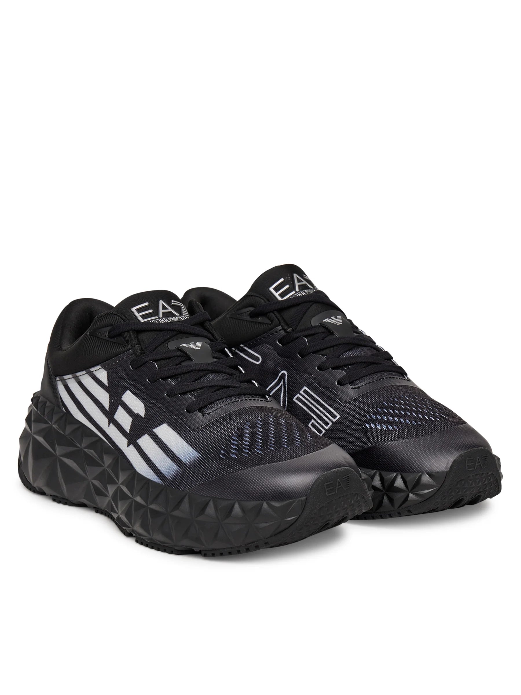 Armani Sapatilhas Sneakers Shoes X8x239 Xk432 Triple Blk Preto_shot1