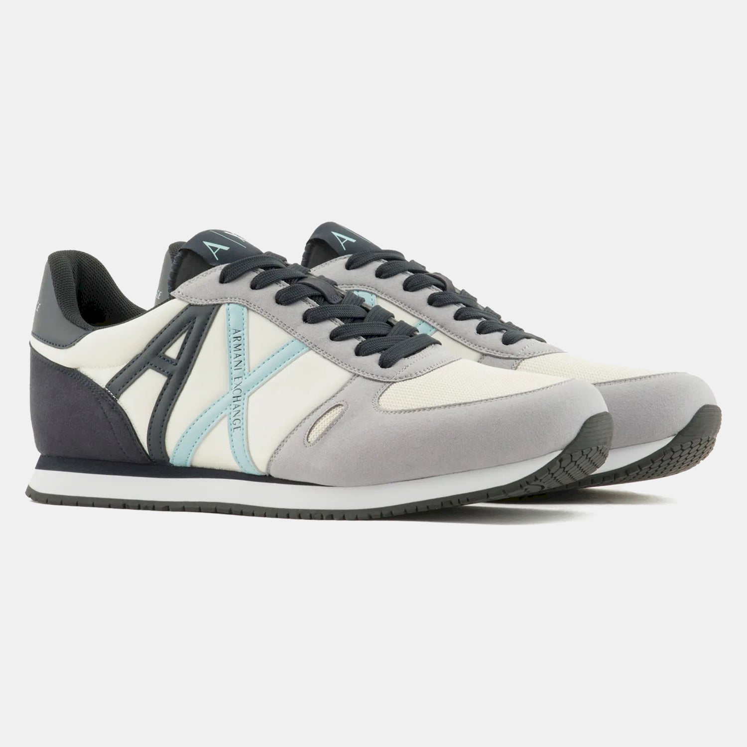 Armani Sapatilhas Sneakers Shoes Xux017 Xv028 Navy Sk Wh Navy Sky Branco_shot6