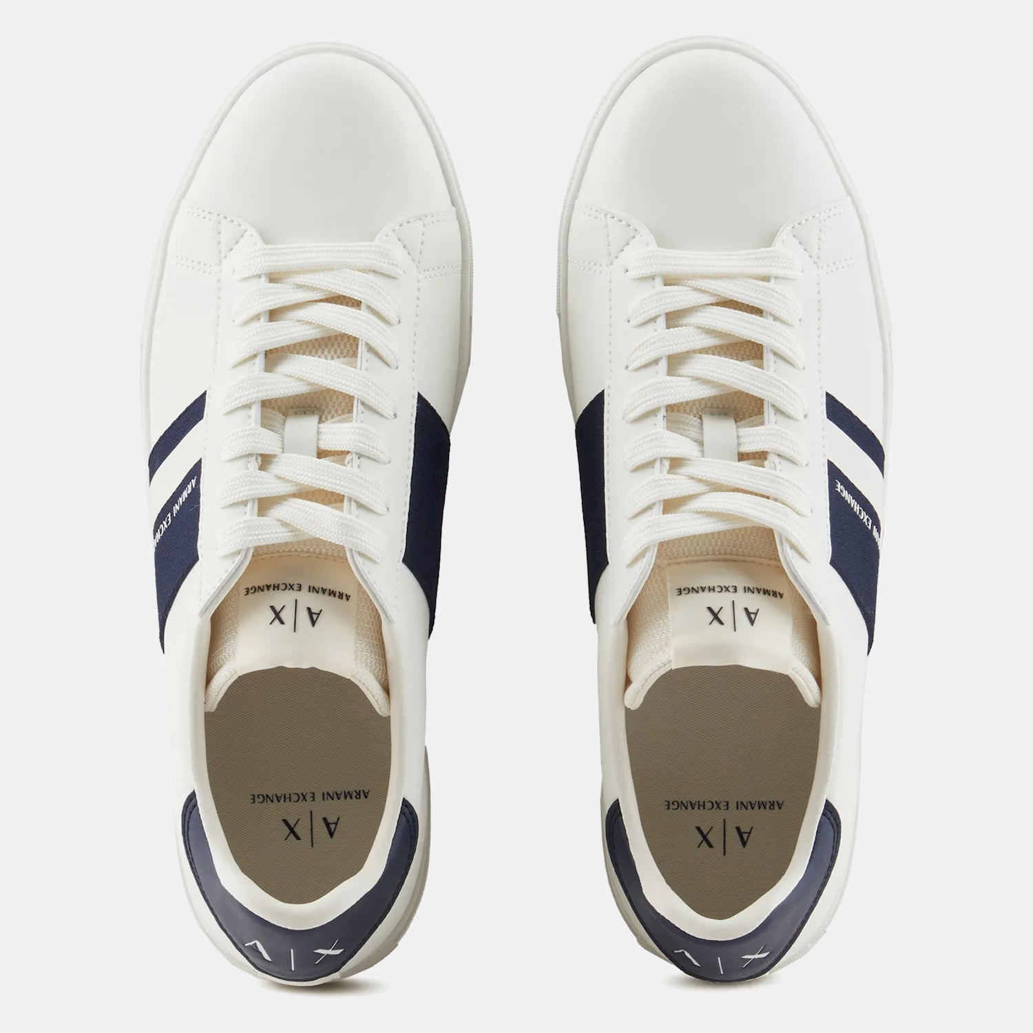 Armani Sapatilhas Sneakers Shoes Xux173 Xv666 Whi Nvy Branco Navy_shot1