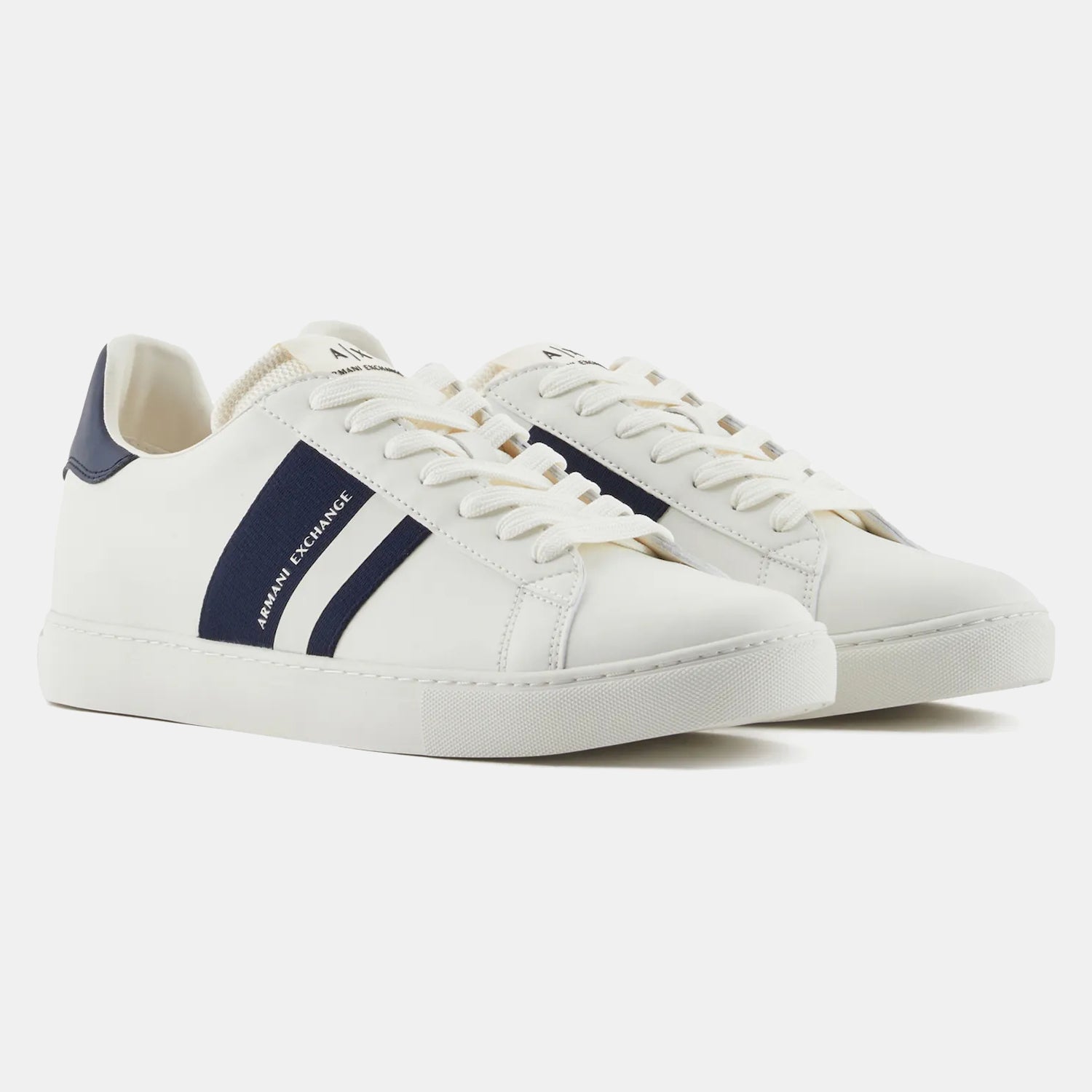 Armani Sapatilhas Sneakers Shoes Xux173 Xv666 Whi Nvy Branco Navy_shot6