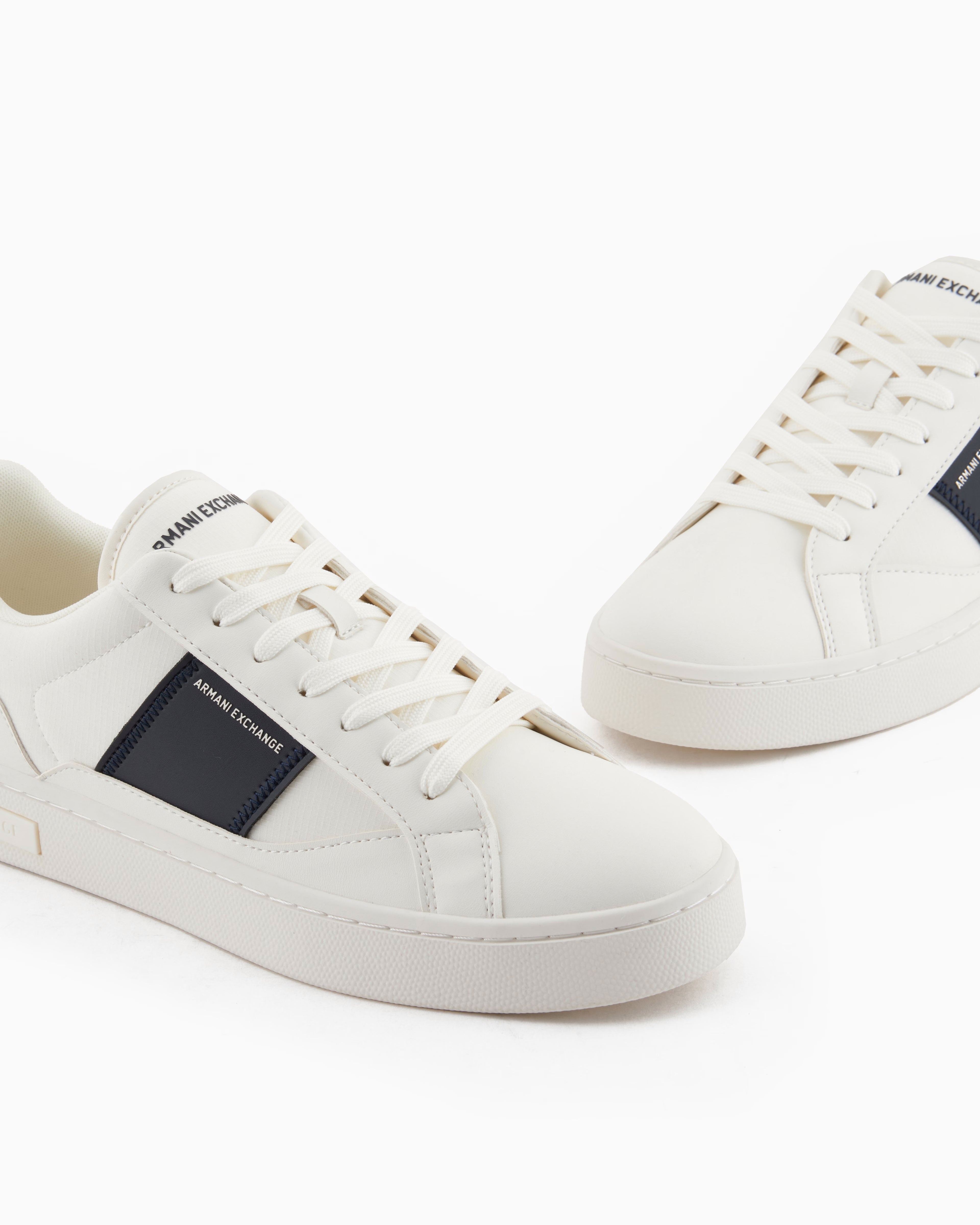 Armani Sapatilhas Sneakers Shoes Xux241 Xv911 Whi Nvy Branco Navy_shot1
