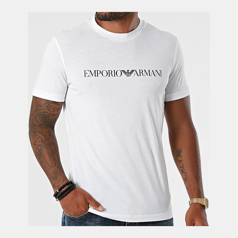 Armani T Shirt 1tn5 1jpzz White Branco Shot6