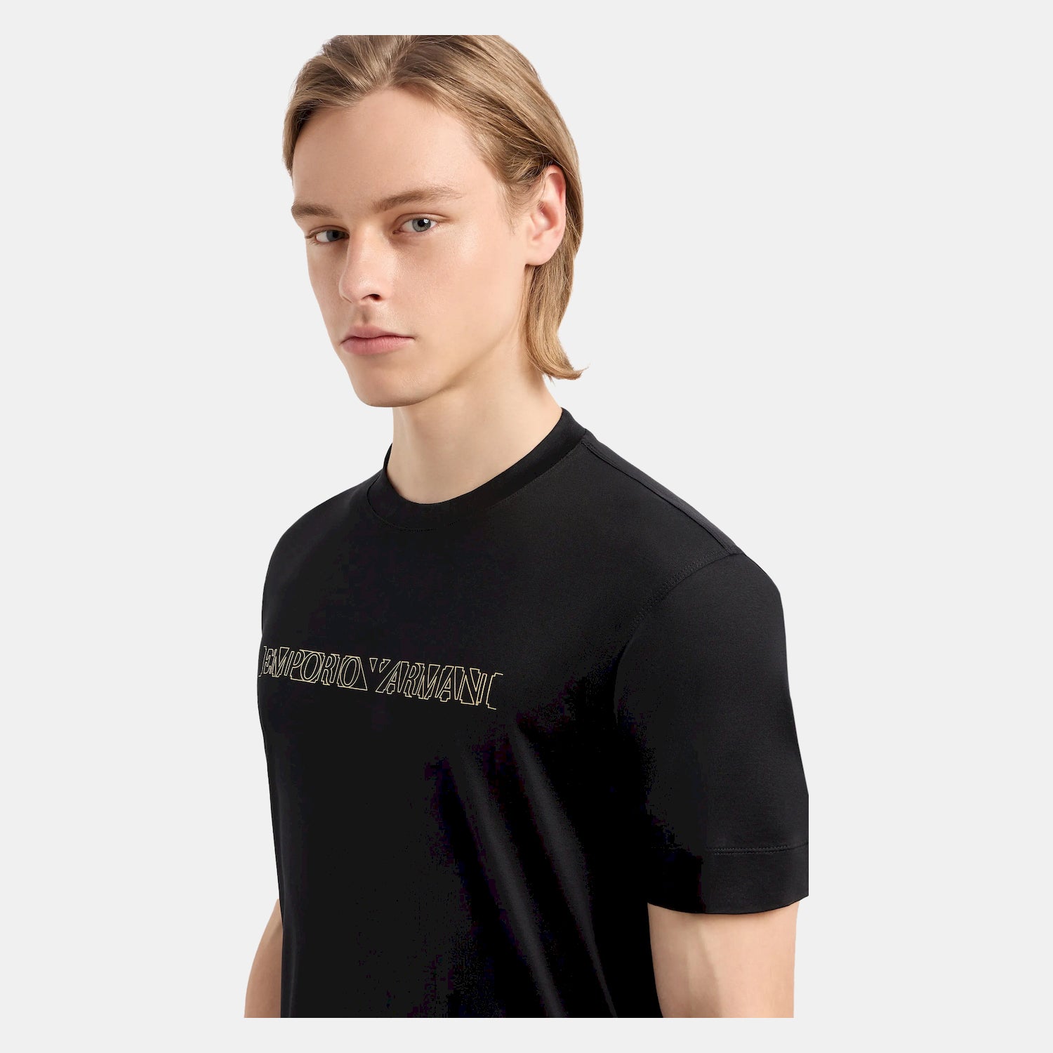 Armani T Shirt 3d1tp4 1juvz Black Preto_shot3