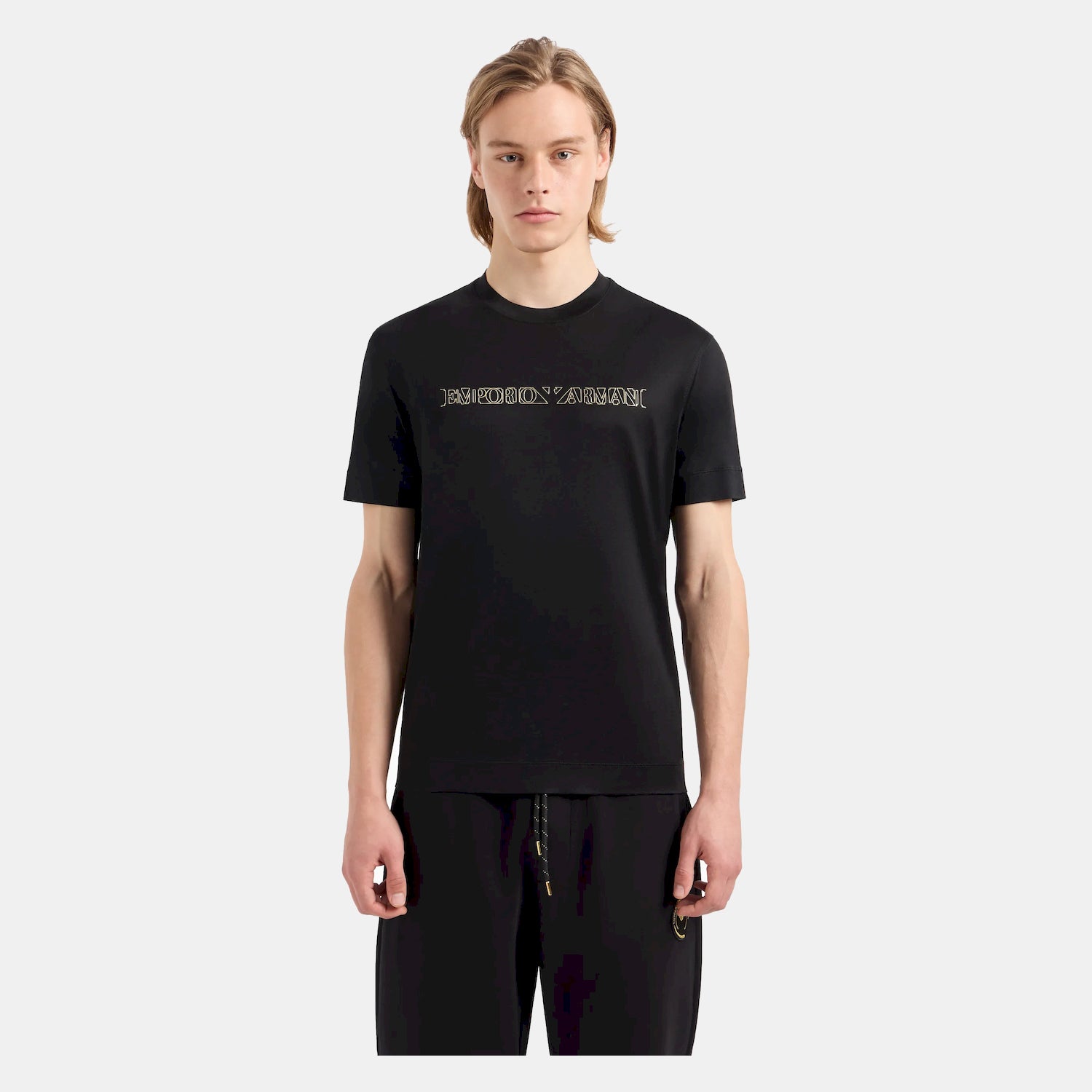 Armani T Shirt 3d1tp4 1juvz Black Preto_shot5